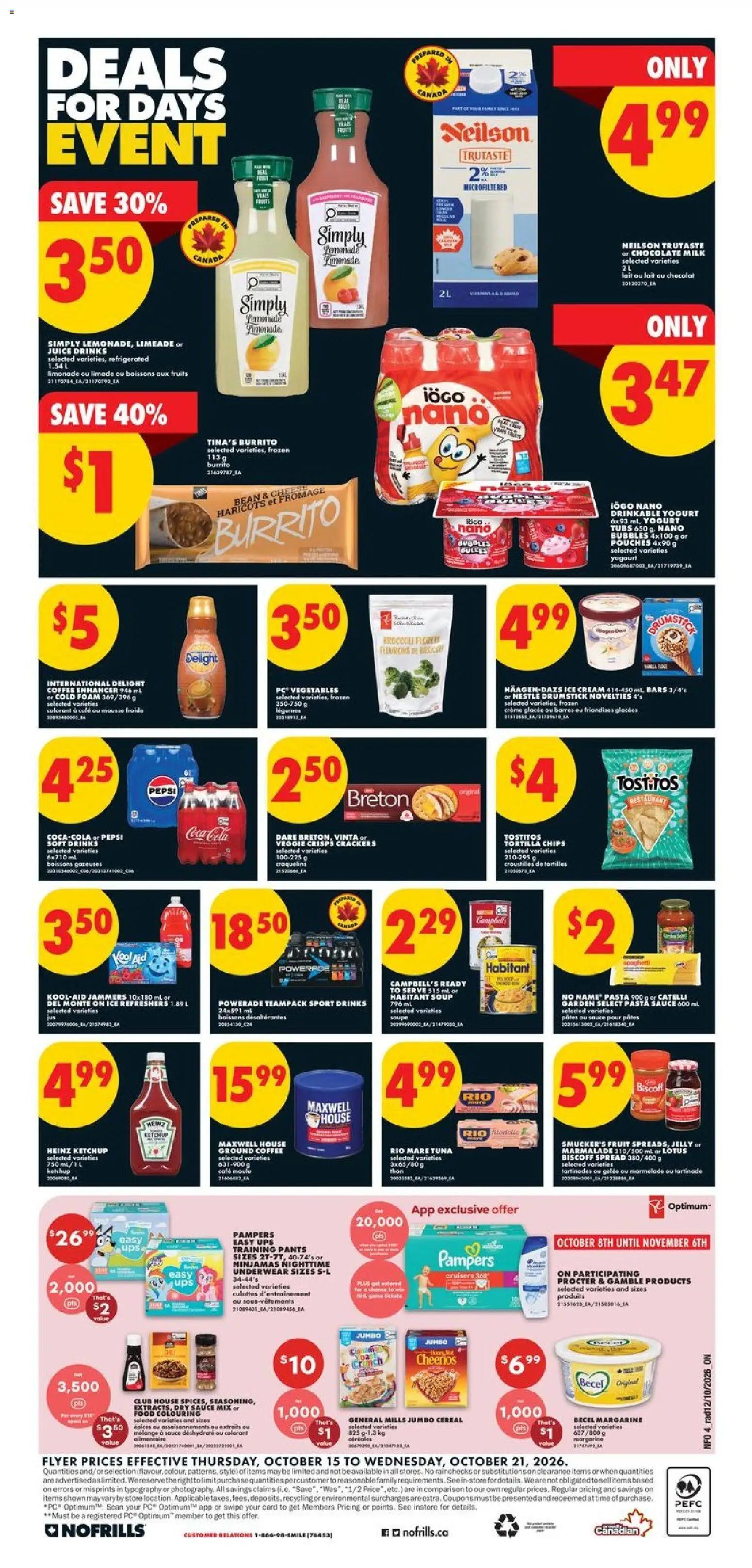 No Frills flyer valid from Oct 15, 2026 | Page: 4