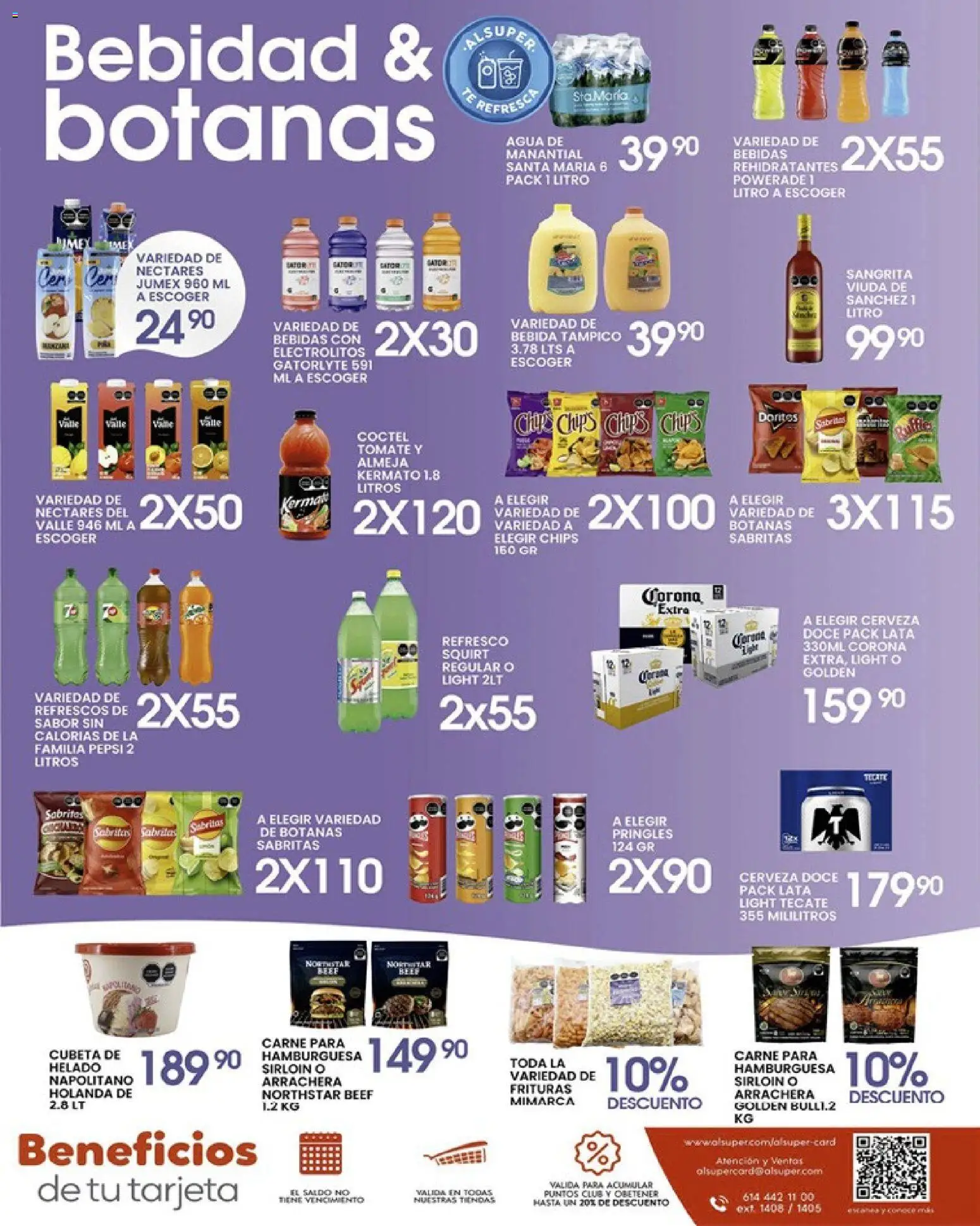 Nuevas ofertas de Alsuper válidas en toda la República Mexicana desde el 10.04.2026. ¡Encuentra las mejores ofertas en Alsuper folleto Saltillo! | Página: 7 | Productos: Refresco, Tomate, Agua, Cerveza