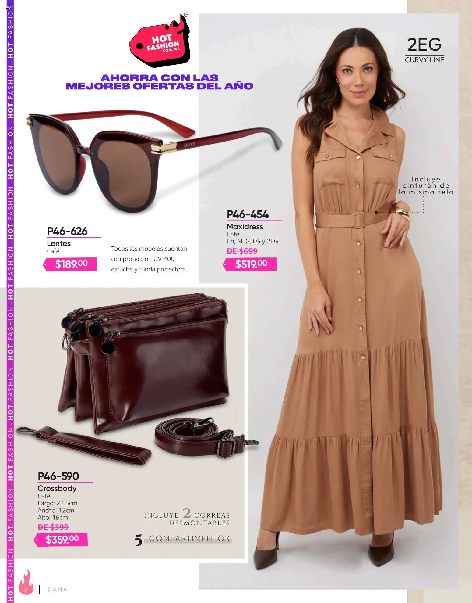 Nuevas ofertas de Cklass válidas en toda la República Mexicana desde el 03/08/2026. ¡Encuentra las mejores ofertas en Cklass catálogo Hot Fashion Ropa! | Página: 6 | Productos: Lentes, Cinturón, Café, Estuche