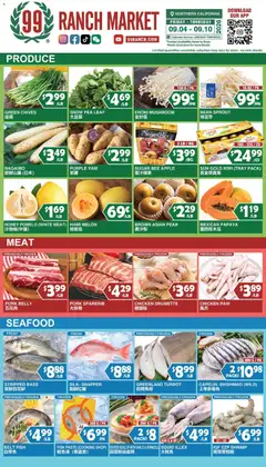 Preview of 99 Ranch Market weekly ads valid from 09/04/2026 | Page: 1