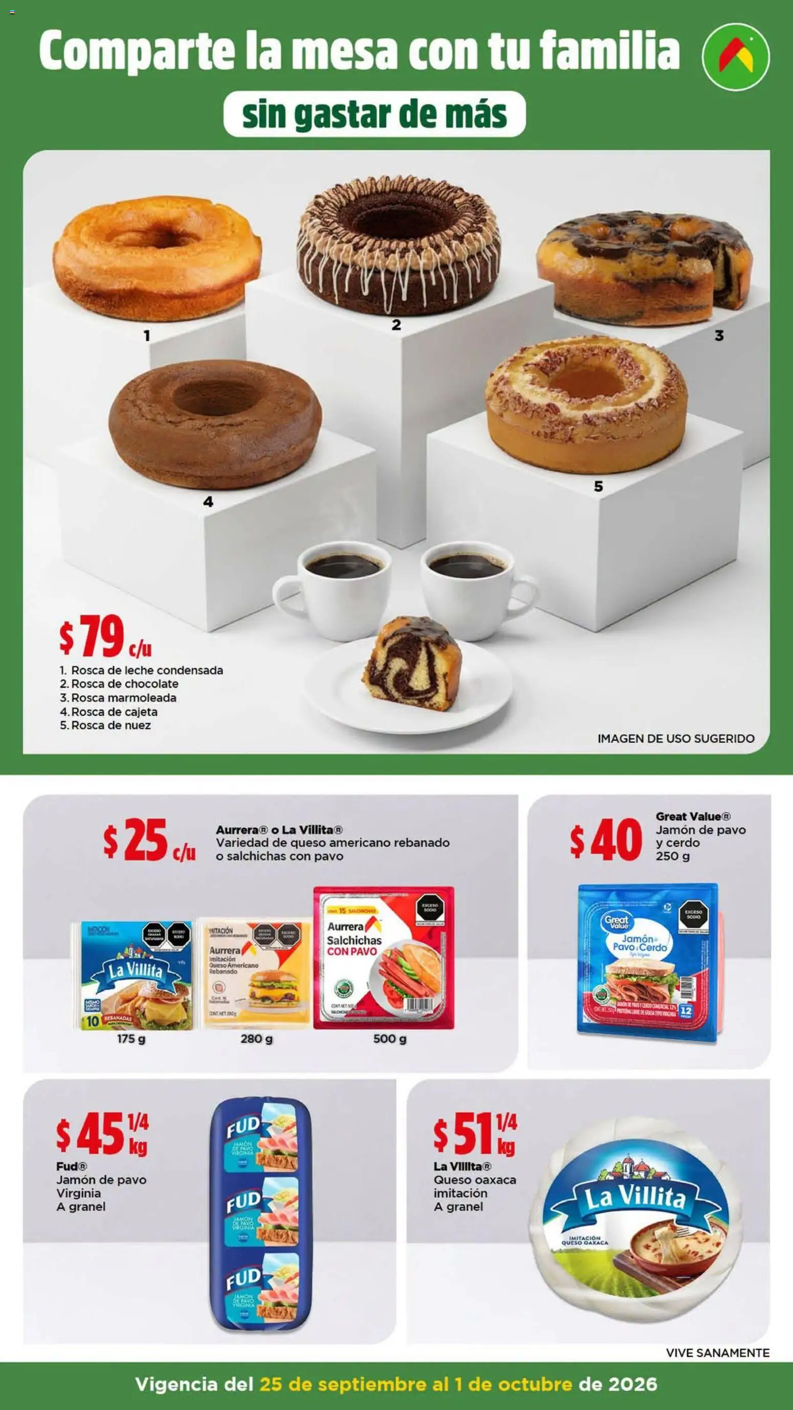 Nuevas ofertas de Bodega Aurrerá válidas en toda la República Mexicana desde el 25/09/2026. ¡Encuentra las mejores ofertas en Bodega Aurrerá folleto Prepara pollo a la poblana para tu familia! | Página: 4 | Productos: Chocolate, Cerdo, Nuez, Mesa
