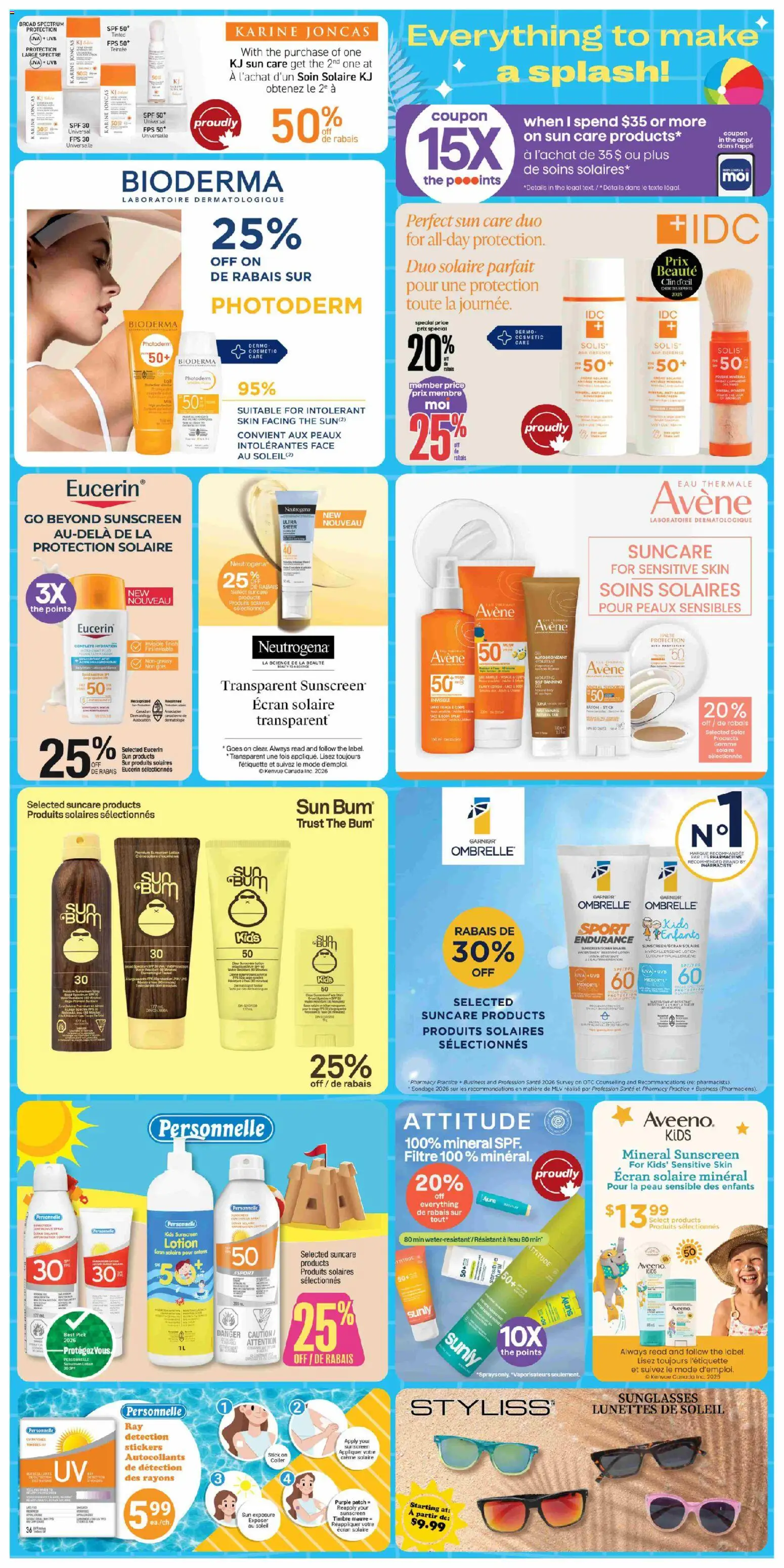Jean Coutu flyer valid from Jul 16, 2026 | Page: 8 | Products: Sunscreen