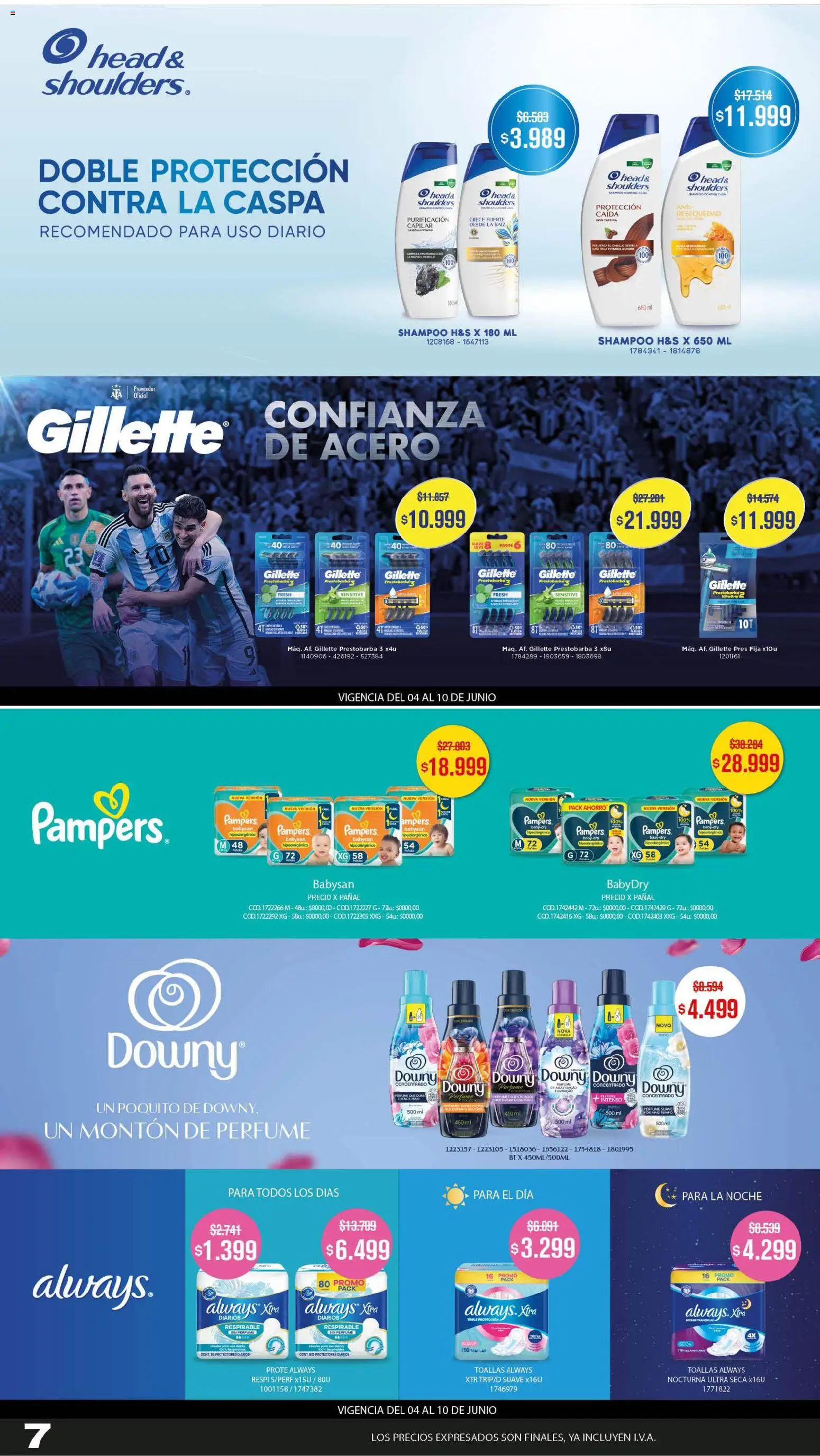 Makro Ofertas VOLVETE A LUSIONAR │ válido desde el 04.06.2026 | Página: 8 | Productos: Toallas, Perfume, Shampoo, Protectores diarios