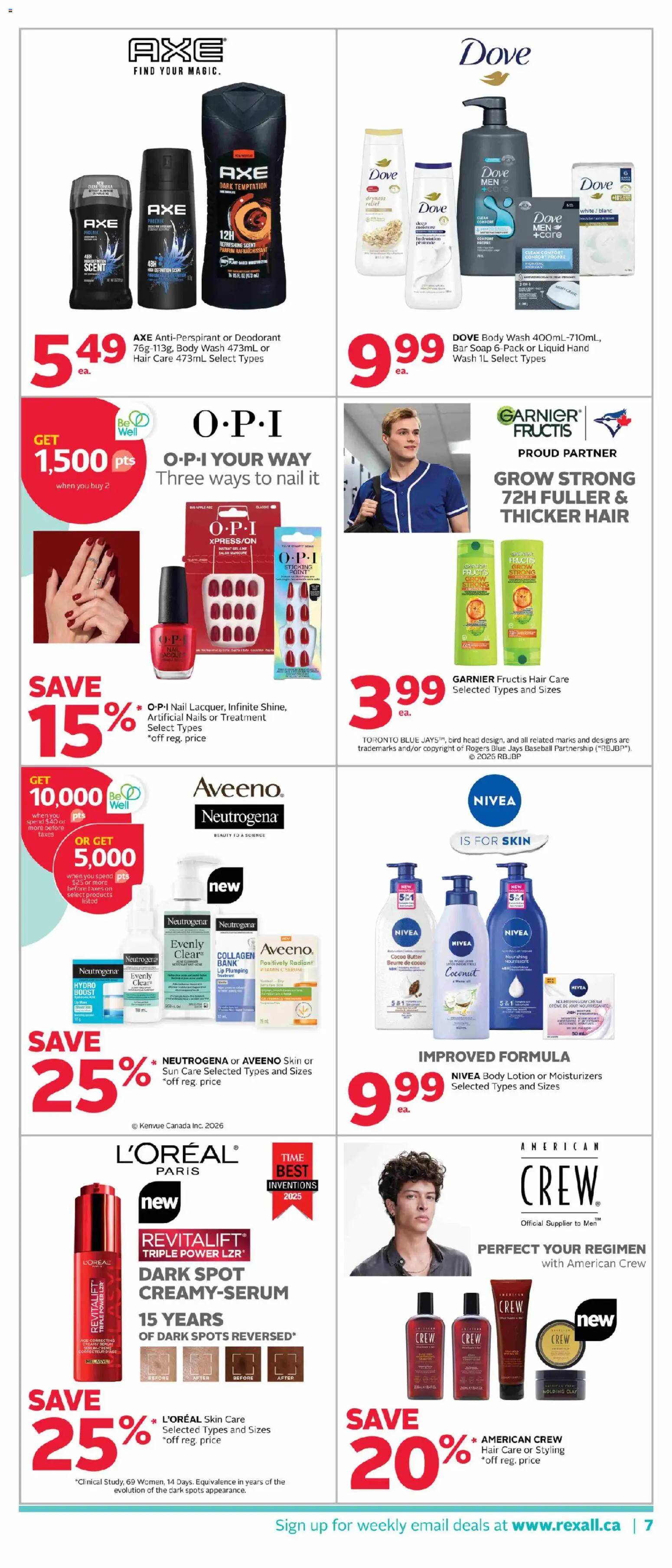 Rexall flyer valid from Sep 4, 2026 | Page: 15 | Products: Body lotion, Body wash, Deodorant, Butter