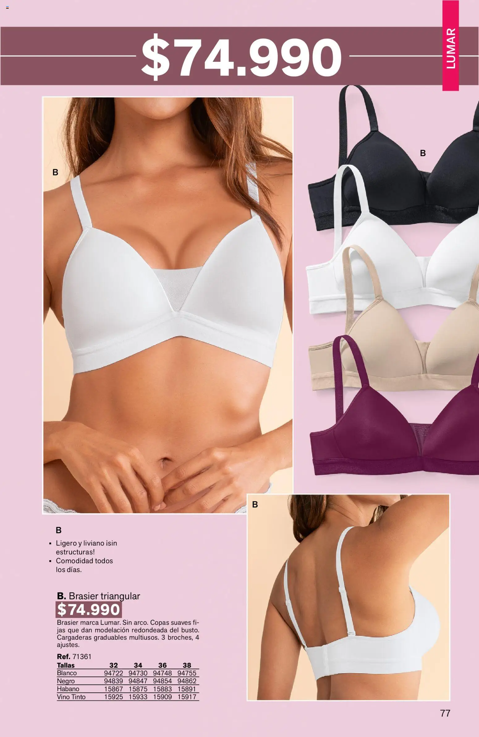 Leonisa revista - valida desde el 24/08/2026 | Página: 77 | Productos: Vino tinto, Brasier, Vino