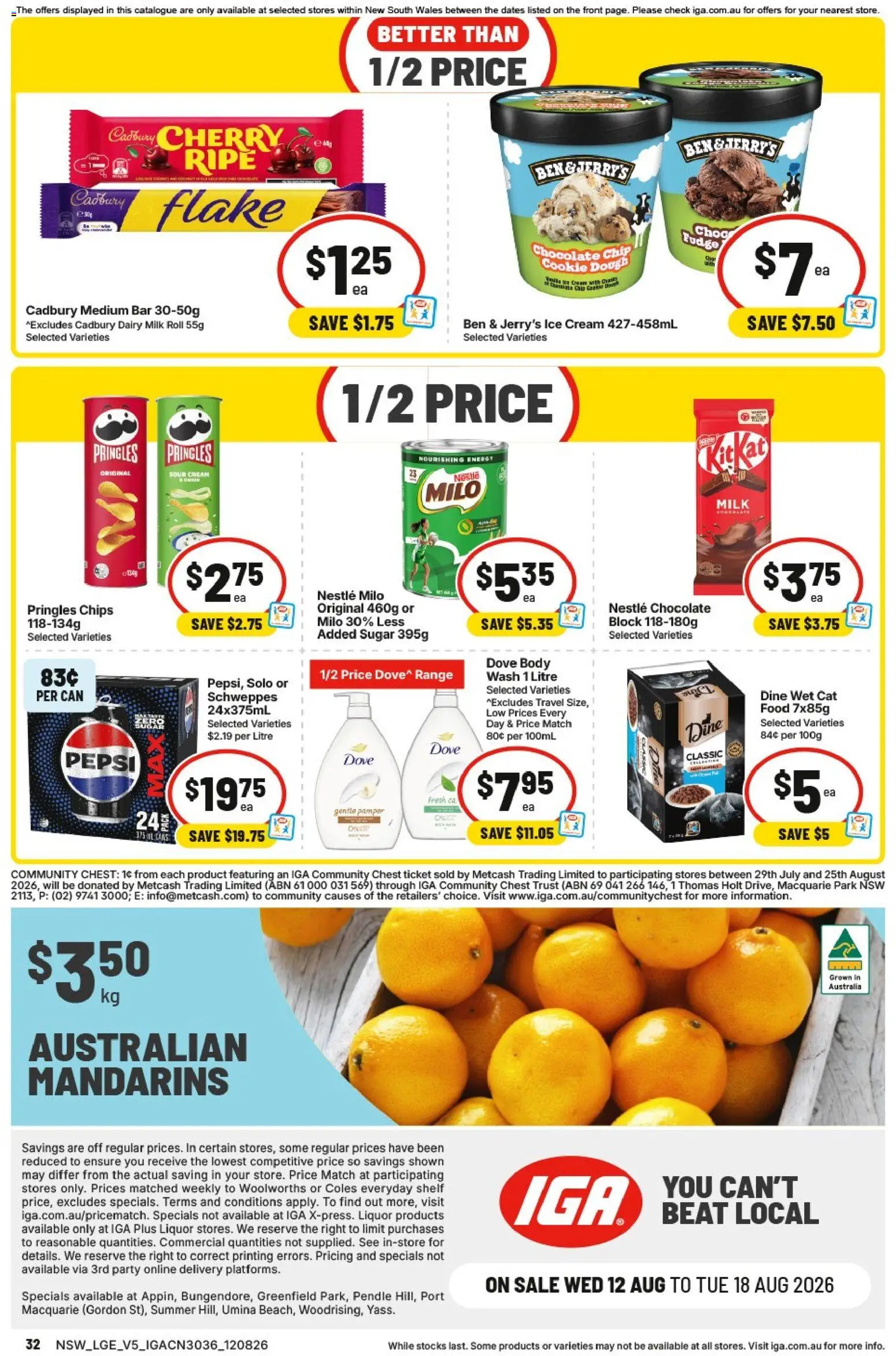 IGA catalogue - valid from 12/08/2026 | Page: 32 | Products: Food, Cream, Ice cream, Ice