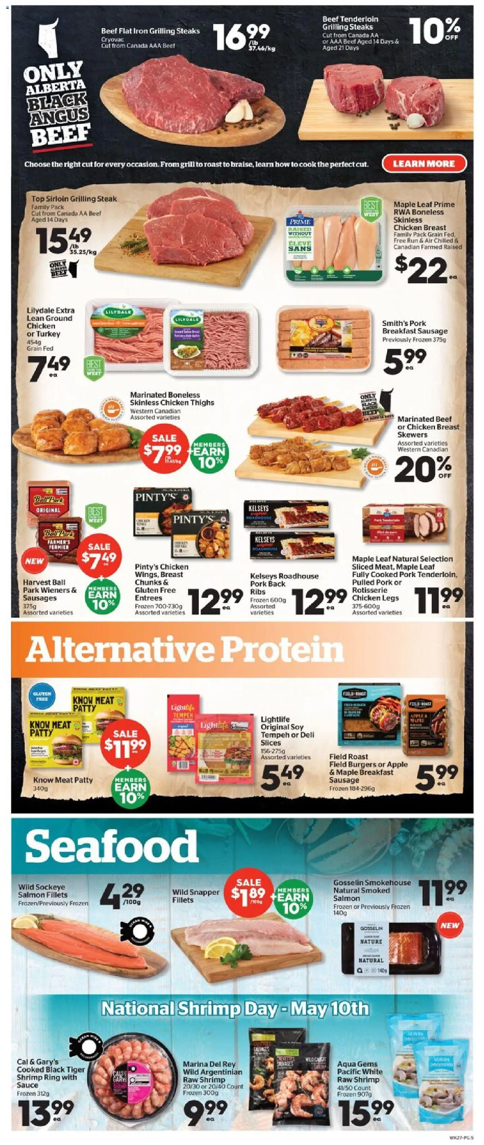 Calgary Co-op flyer valid from 07.05.2026 | Page: 5 | Products: Turkey, Grill, Chicken, Pork