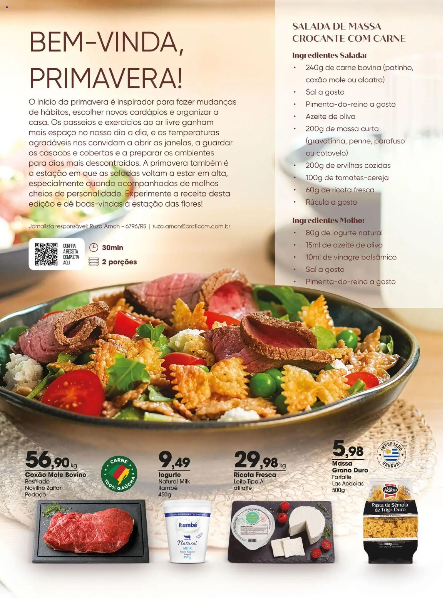 Zaffari Folheto - válido de 15/09/2026 | Página: 2 | Produtos: Carne bovina, Vinagre balsâmico, Flores, Massa