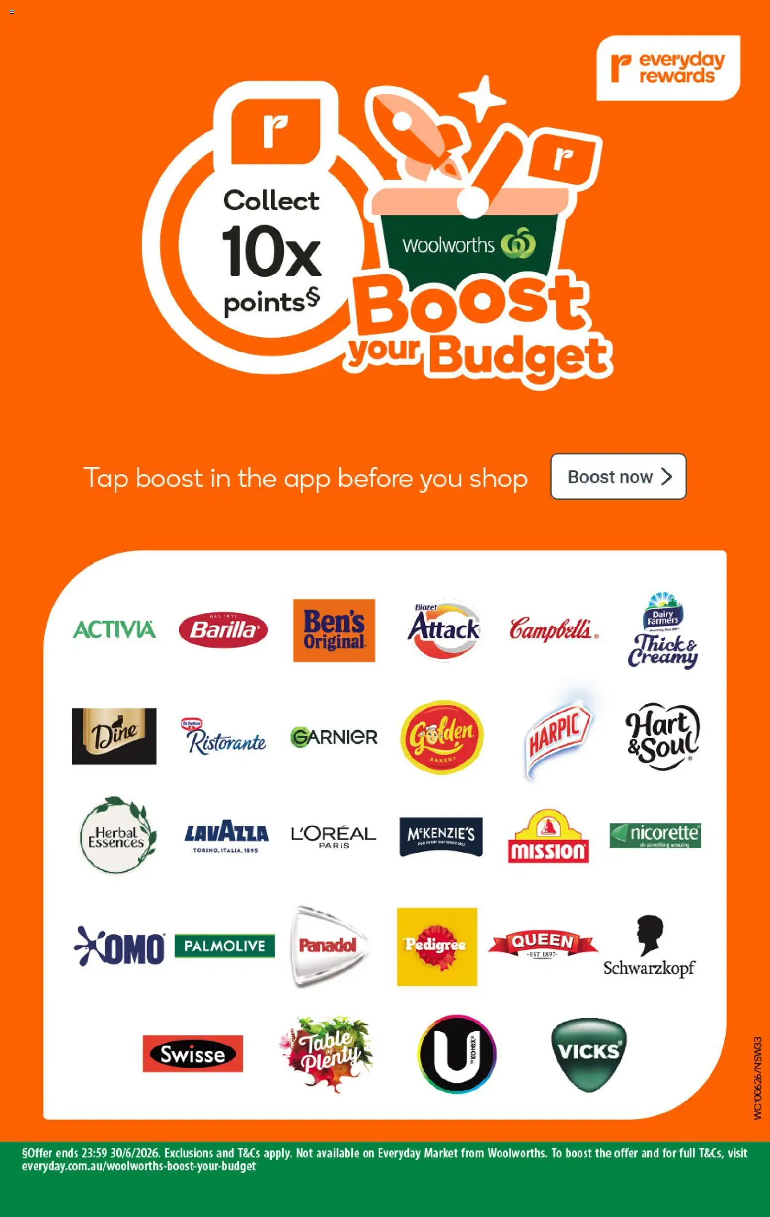 Woolworths catalogue - valid from 10.06.2026 | Page: 33 | Products: Table, Dairy, Tap, Bakery