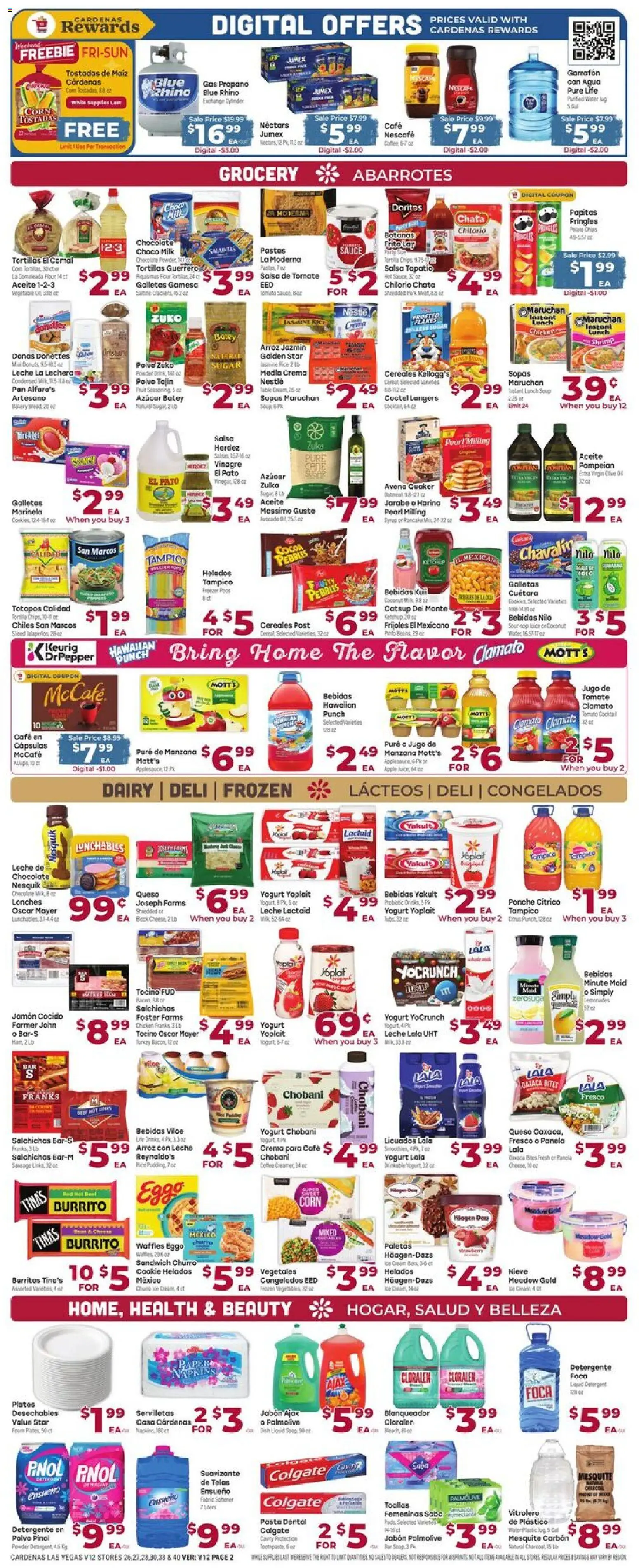 Cardenas Weekly Ad - valid from 08/12/2026 | Page: 2 | Products: Shrimp, Turkey, Tortillas, Tomato
