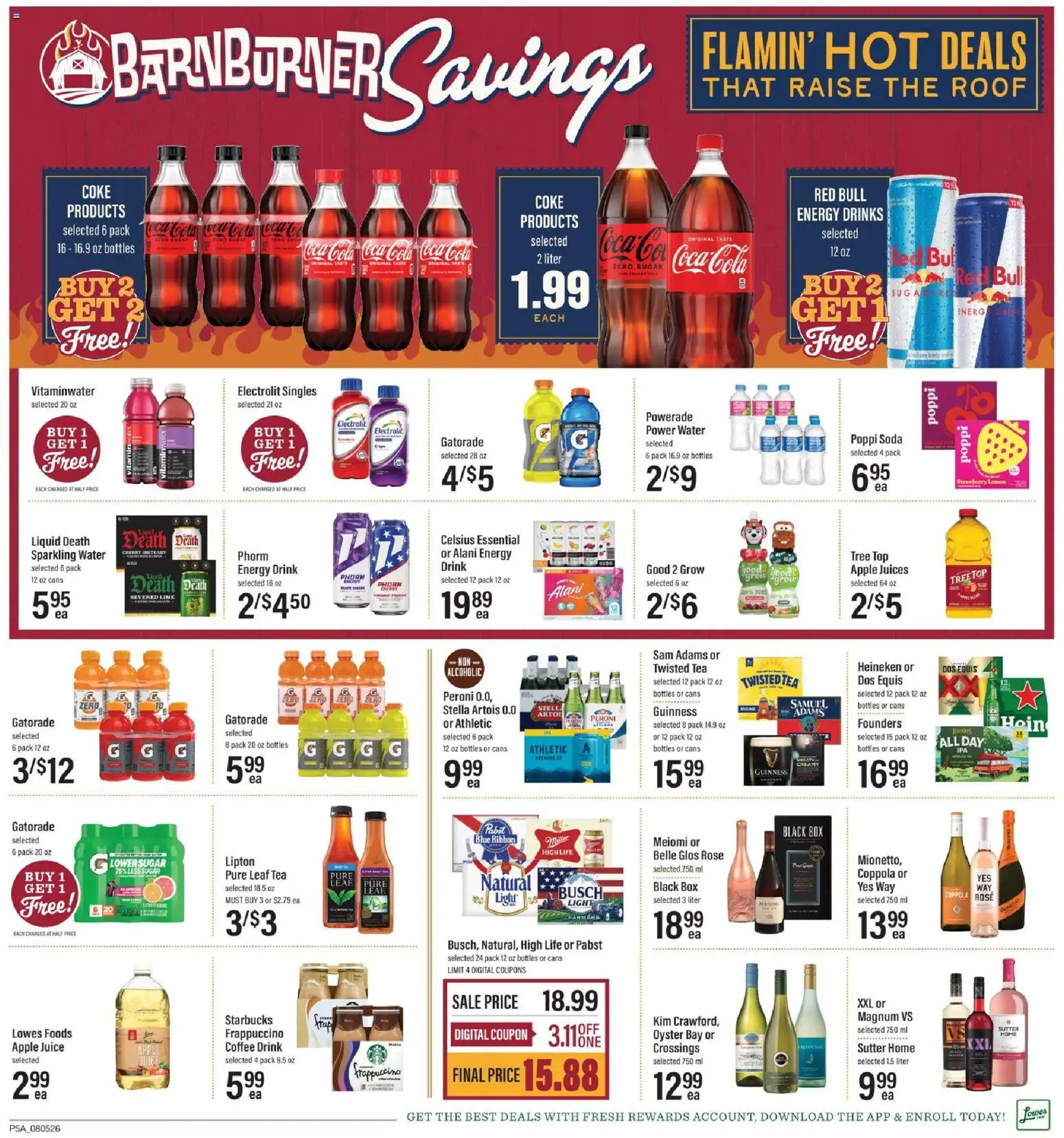 Lowes Foods Weekly Ad - valid from 08/05/2026 | Page: 8 | Products: Box, Juice, Tea, Sugar