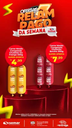 Semar Supermercado ofertas Relampago - Pré-Visualização do folheto da loja Semar Supermercado, válido de 07.05.2026