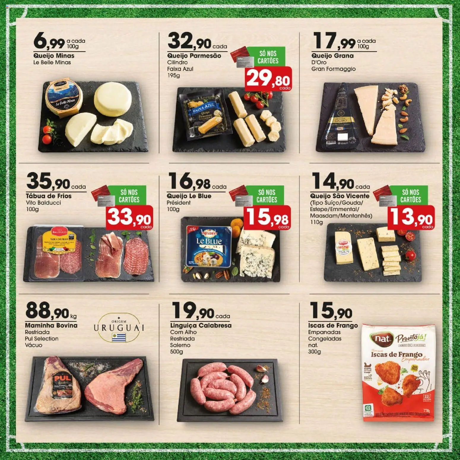 Zaffari Folheto - válido de 09.06.2026 | Página: 13 | Produtos: Linguiça, Parmesão, Queijo parmesão, Tábua