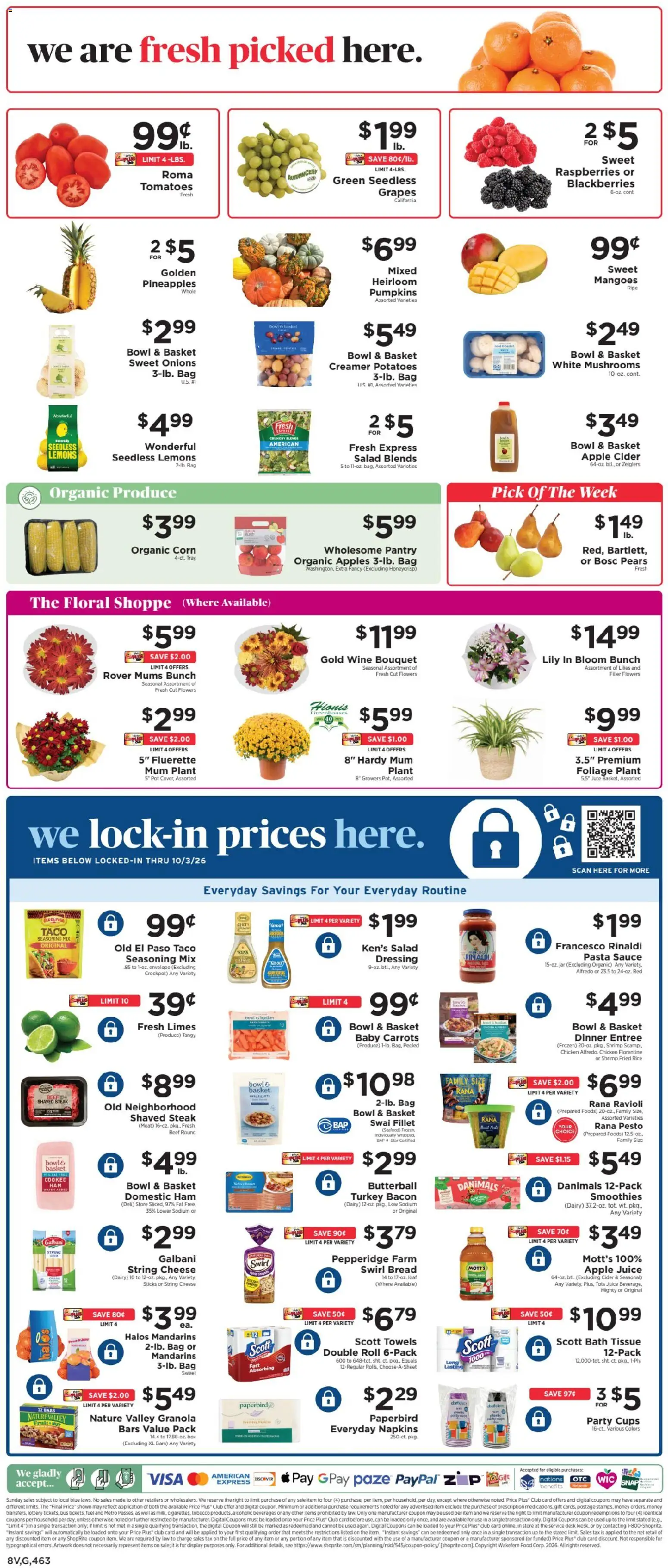 ShopRite Weekly Ad - valid from 09/27/2026 | Page: 9 | Products: Mandarins, Bath, Cheese, Salad