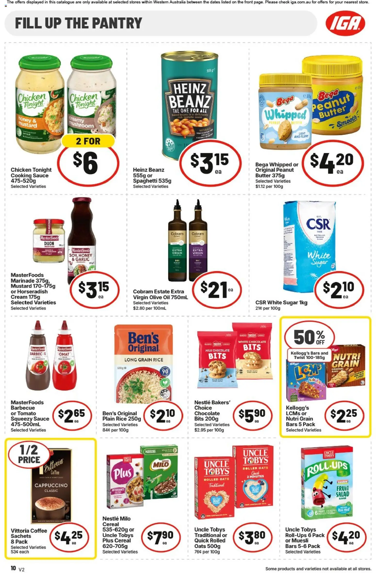 IGA catalogue - valid from 15.04.2026 | Page: 10 | Products: Coffee, Honey, Chicken, Salad