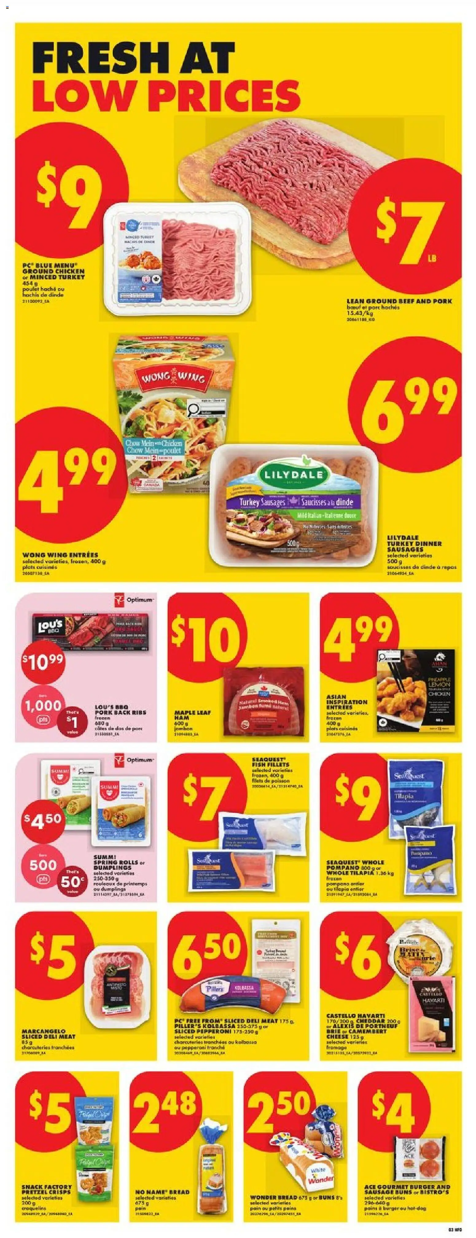 No Frills flyer valid from 14.05.2026 | Page: 4 | Products: Beef, Pineapple, Ham, Pork