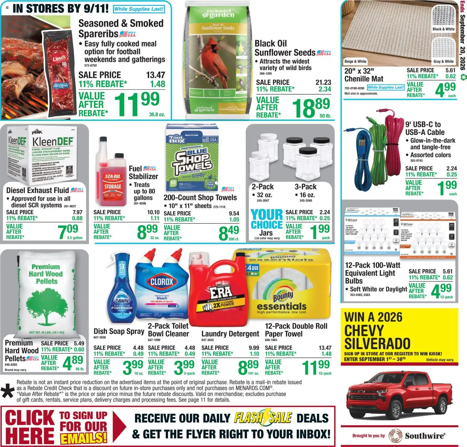 Menards Weekly Ad - valid from 09/10/2026 | Page: 21 | Products: Light bulbs, Laundry detergent, Soap, Detergent