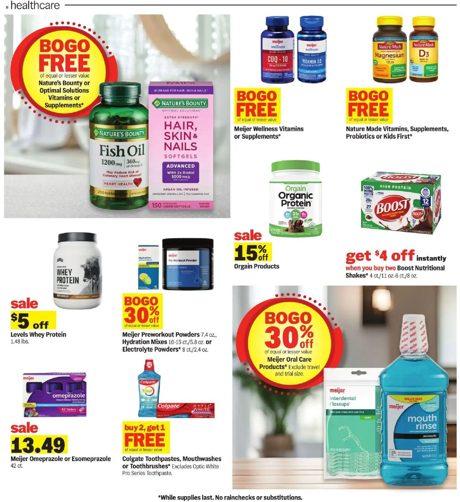 Meijer Weekly Ad - valid from 09/30/2026 | Page: 22 | Products: Whey protein, Fish, Capsules, Coolant