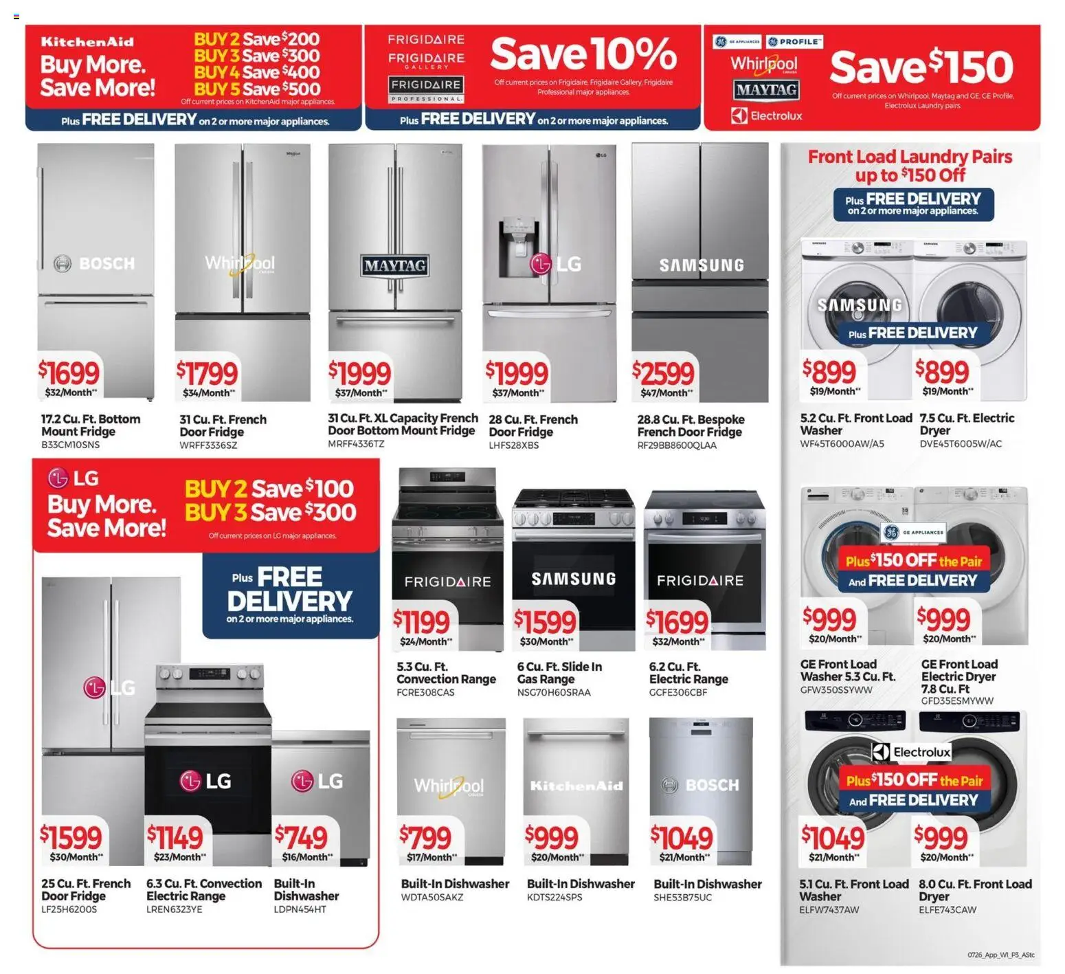 Tepperman's flyer valid from Jul 3, 2026 | Page: 3 | Products: Dryer, Dishwasher