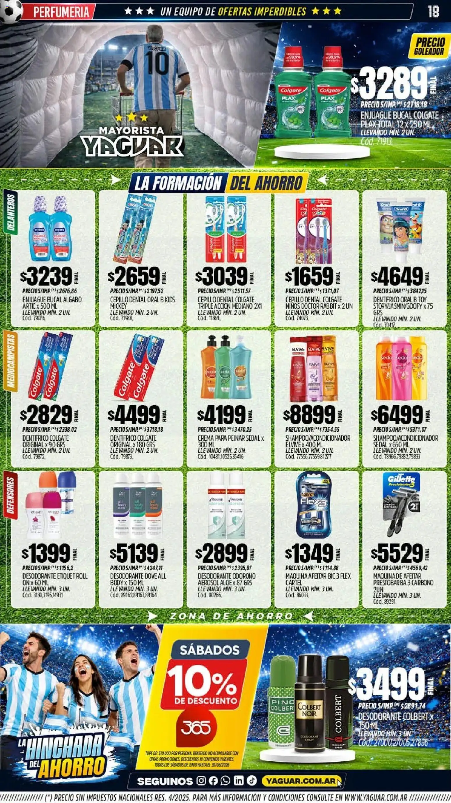 Yaguar - Oferta Semanal Jujuy │ válido desde el 15/06/2026 | Página: 17 | Productos: Body, Cepillo, Desodorante, Enjuague bucal