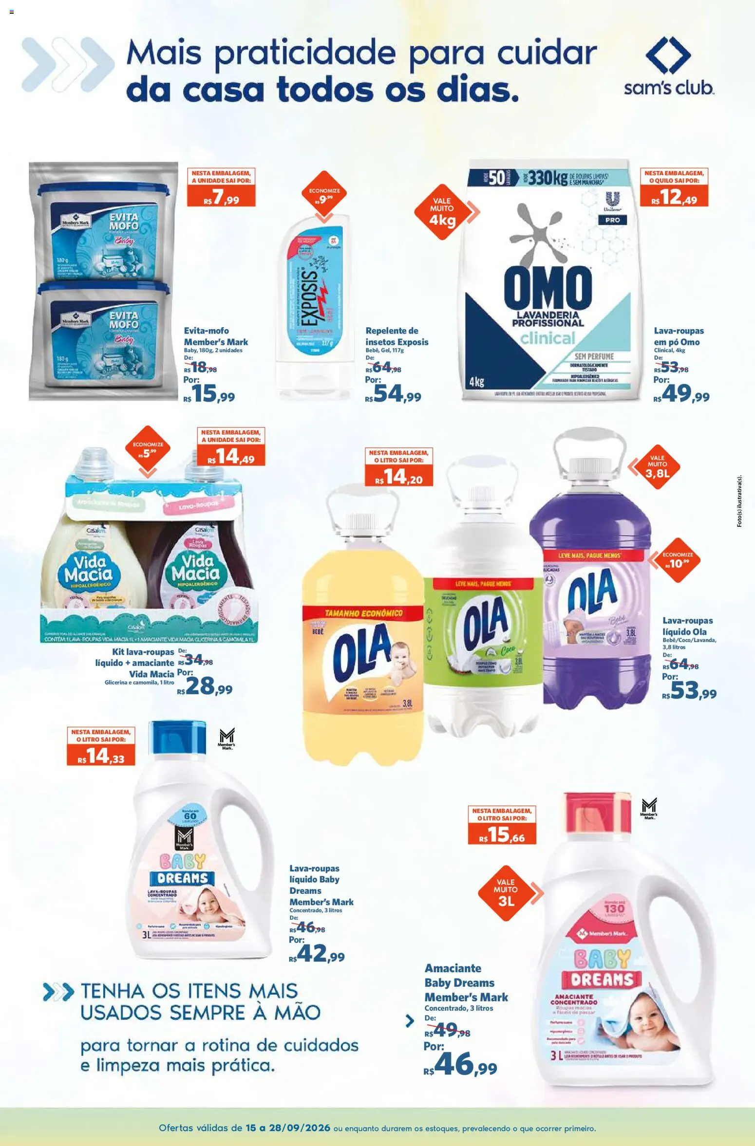 Sam's Club Folheto - válido de 15/09/2026 | Página: 10 | Produtos: Perfume, Roupas, Repelente, Amaciante