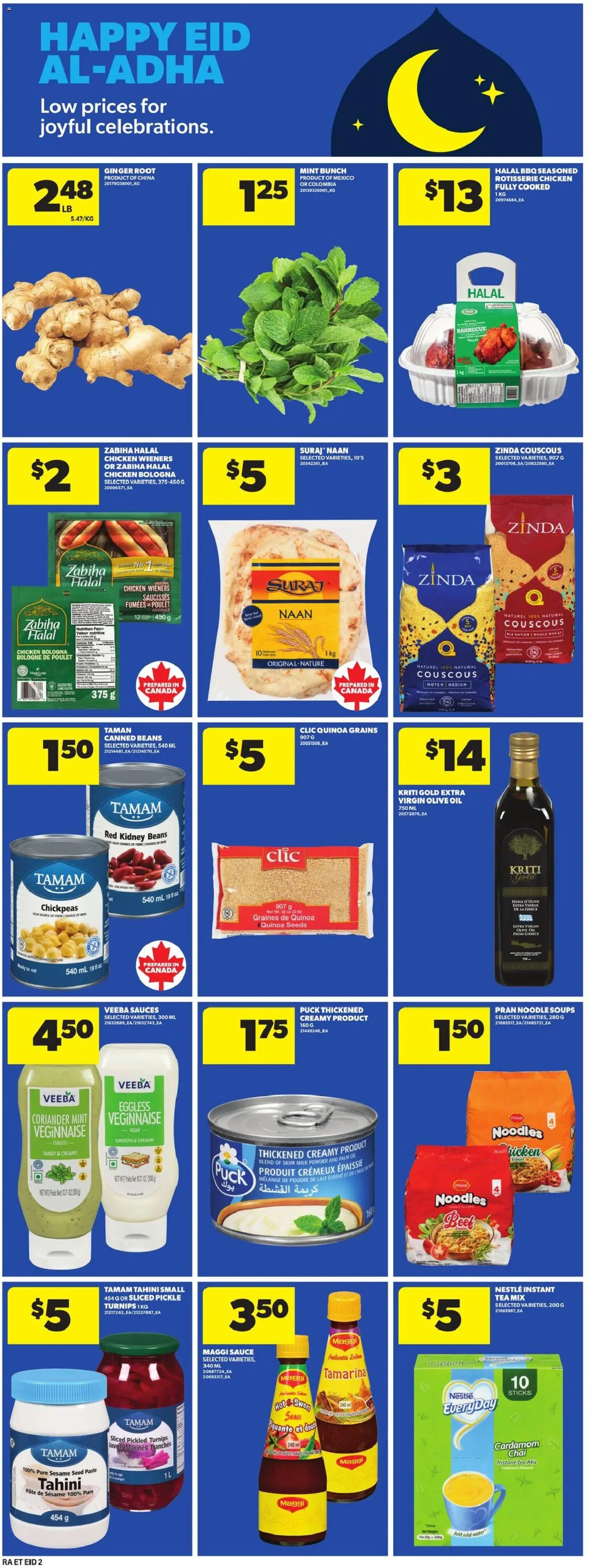 Atlantic Superstore flyer valid from 07.05.2026 | Page: 22 | Products: Tea, Noodles, Milk, Oil