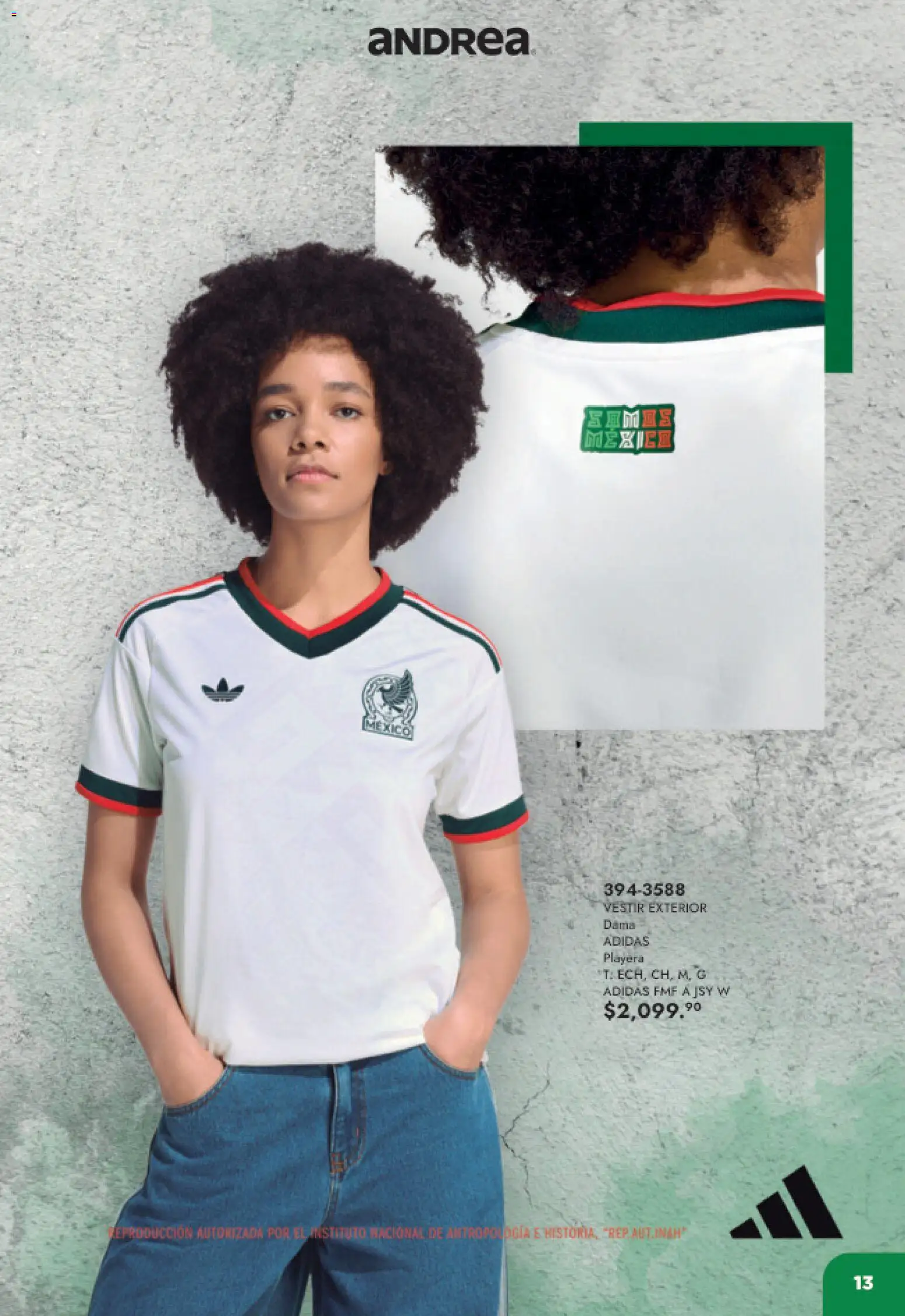 Nuevas ofertas de Andrea válidas en toda la República Mexicana desde el 17.05.2026. ¡Encuentra las mejores ofertas en Andrea catálogo Listos para ganar! | Página: 13 | Productos: Playera