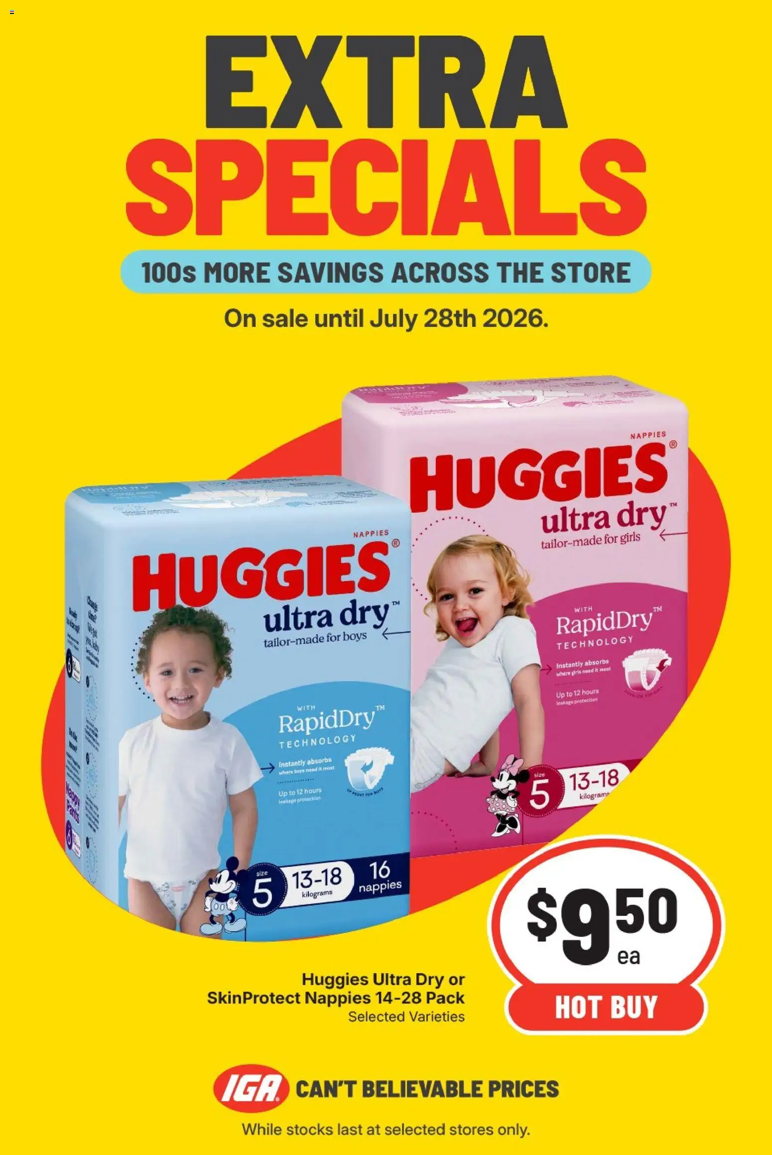 IGA catalogue - valid from 27/07/2026 | Page: 6 | Products: Nappies