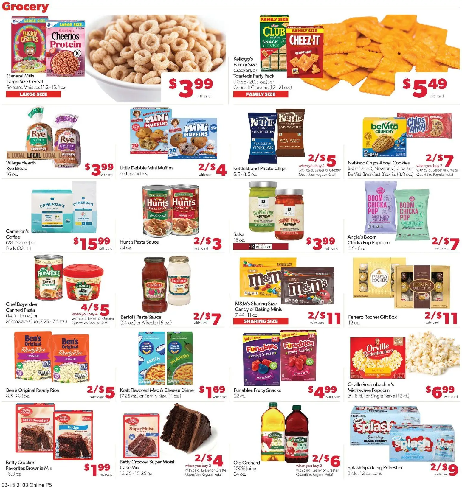 Family Fare Weekly Ad - valid from 15.03.2026 | Page: 10 | Products: Corn, Cheese, Chocolate, Rice