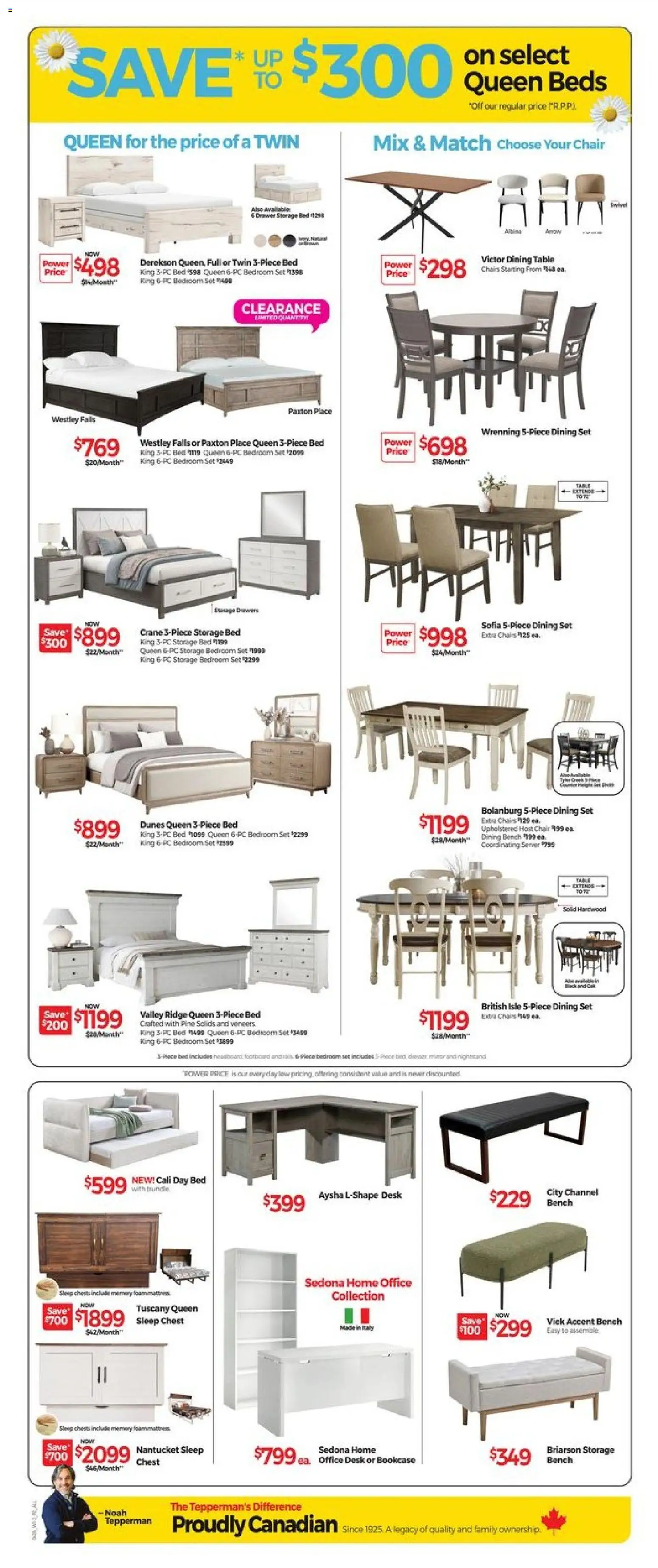 Tepperman's flyer valid from 10.04.2026 | Page: 4 | Products: PC, Ridge, Bed, Chair