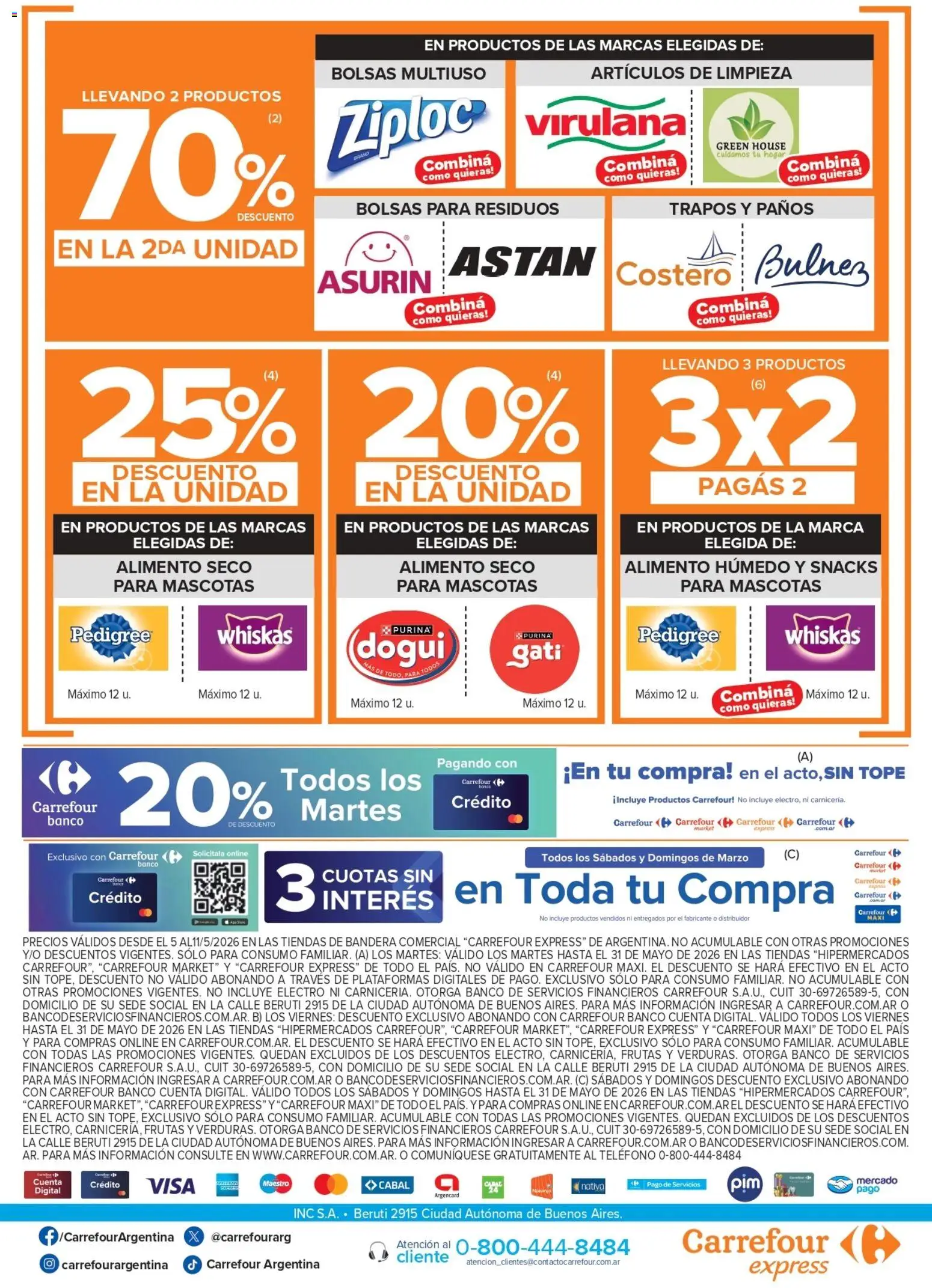 Carrefour Express ofertas │ válido desde el 05.05.2026 | Página: 5 | Productos: Teléfono, Banco