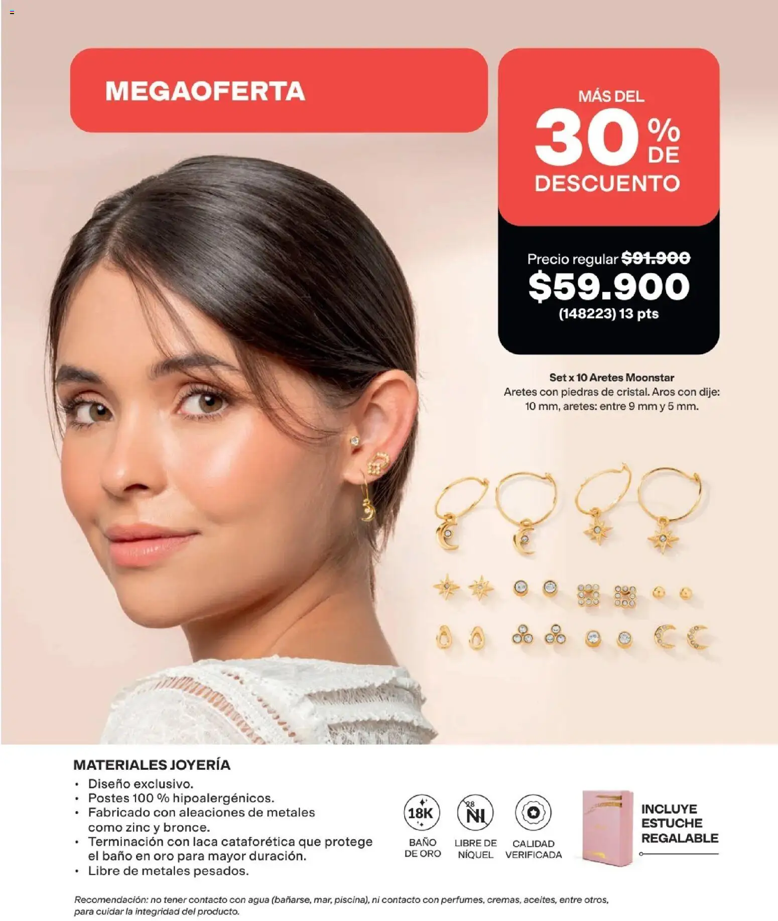 Avon revista - valida desde el 01.08.2026 | Página: 107 | Productos: Agua, Aretes, Baño, Dije