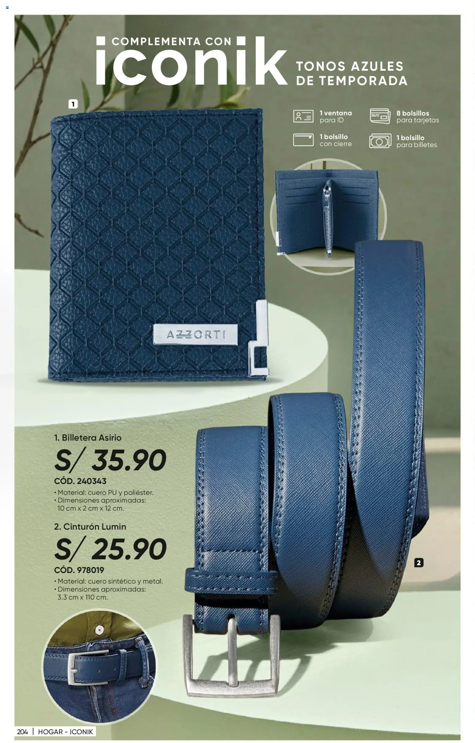 Catálogo Azzorti válido desde 31/08/2026 | Página: 210 | Productos: Bolsillos, Billetera, Cinturón