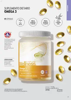Oriflame catálogo c10 2026 -  Vista previa de la revista de la tienda Oriflame valido desde el 11/07/2026 | Página: 77 | Productos: Pescado, Frasco, Gelatina, Suplemento dietario