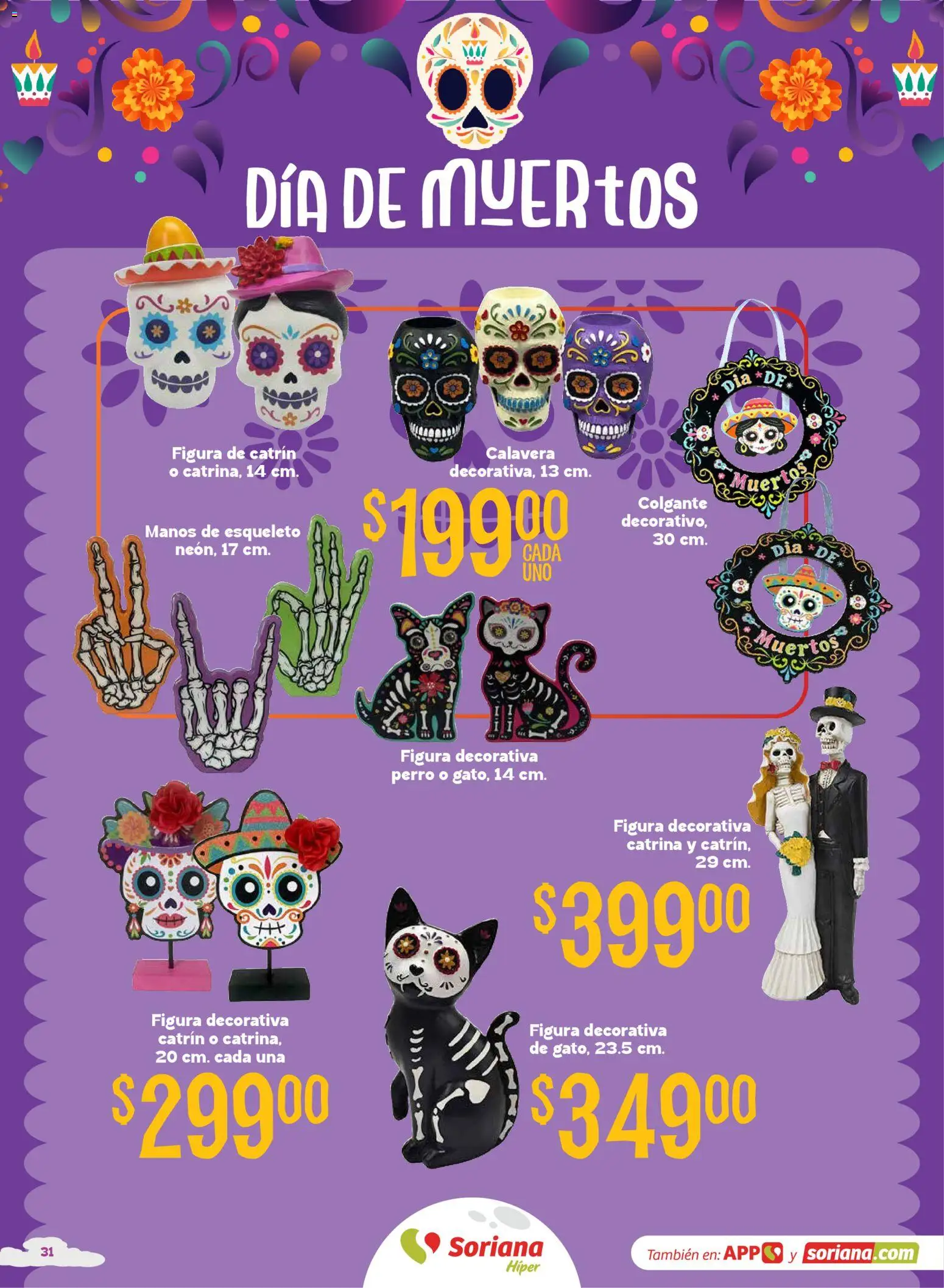 Nuevas ofertas de Soriana válidas en toda la República Mexicana desde el 01/10/2026. ¡Encuentra las mejores ofertas en Soriana Híper - Halloween y Día de muertos! | Página: 31