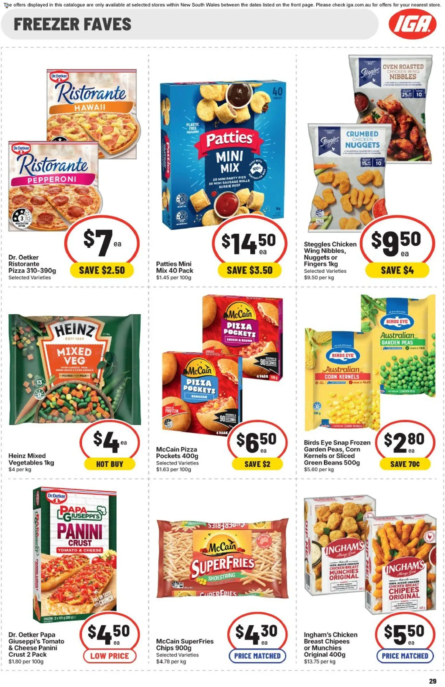 IGA catalogue - valid from 22/07/2026 | Page: 27 | Products: Cheese, Chicken, Vegetables, Oven