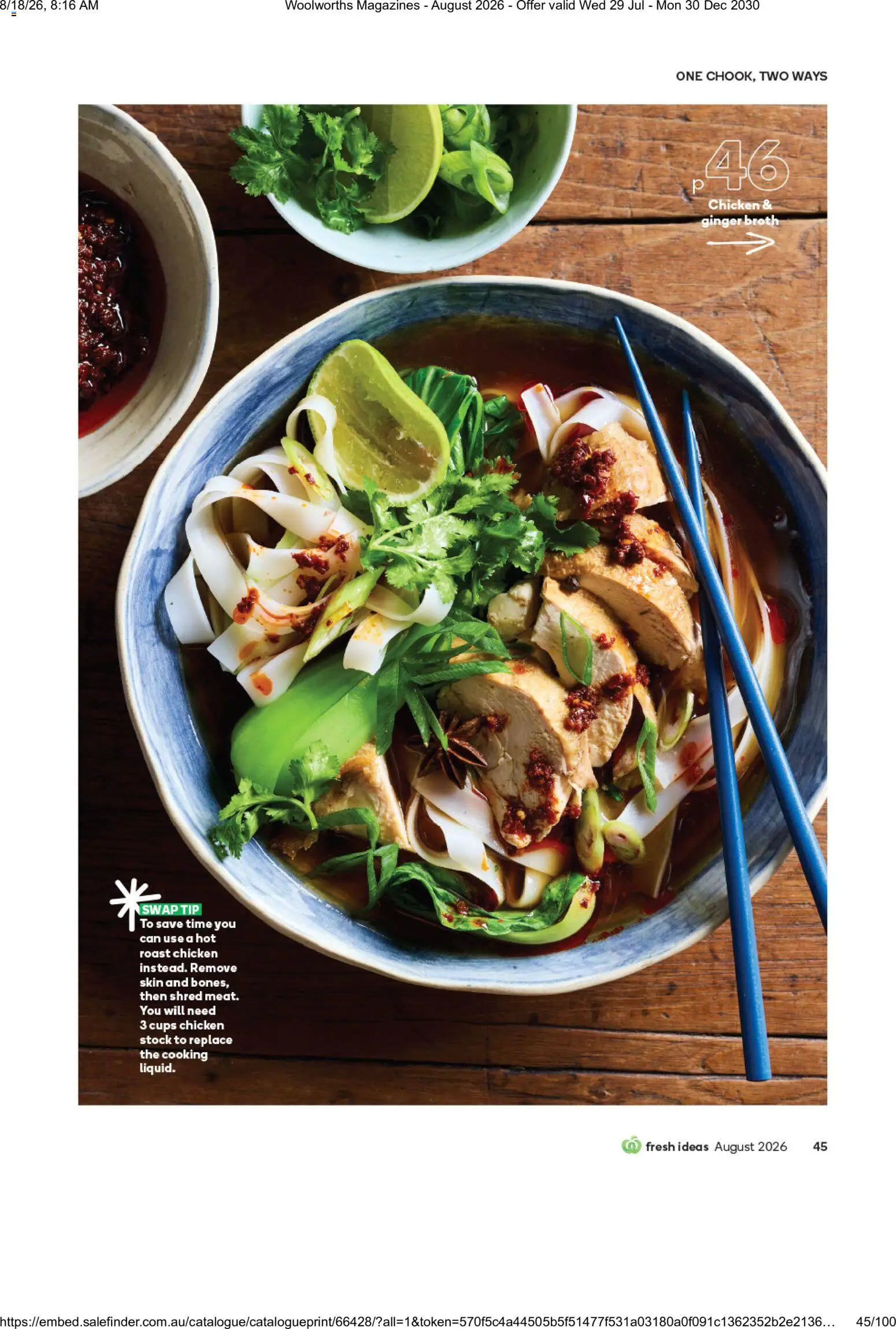 Woolworths catalogue - valid from 01/08/2026 | Page: 45 | Products: Cups, Broth, Chicken, Roast