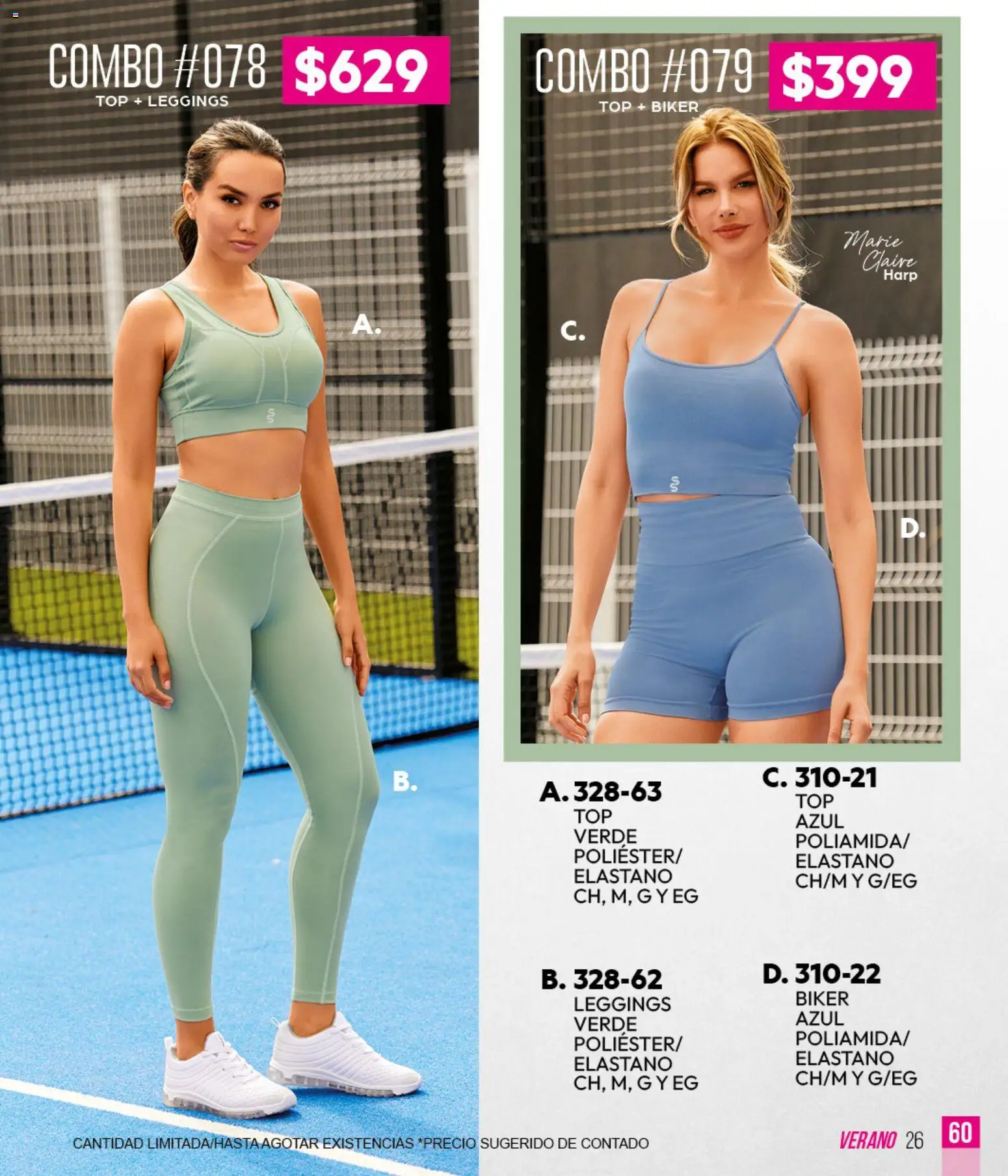 Nuevas ofertas de Cklass válidas en toda la República Mexicana desde el 05.03.2026. ¡Encuentra las mejores ofertas en Cklass catálogo Verano Sportbrands Dama! | Página: 61 | Productos: Leggings, Top