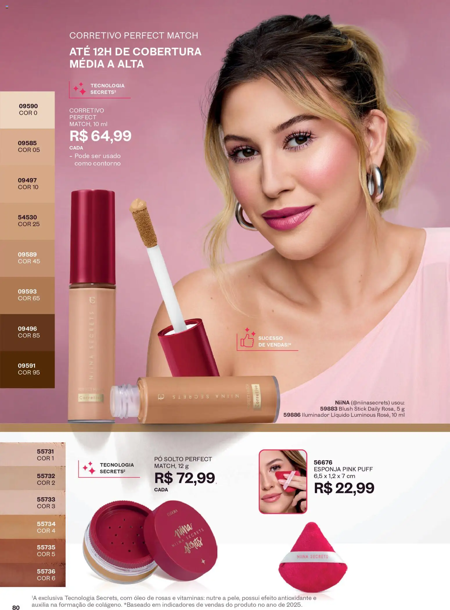 Eudora Folheto - válido de 16/09/2026 | Página: 83 | Produtos: Pó, Esponja, Óleo, Iluminador