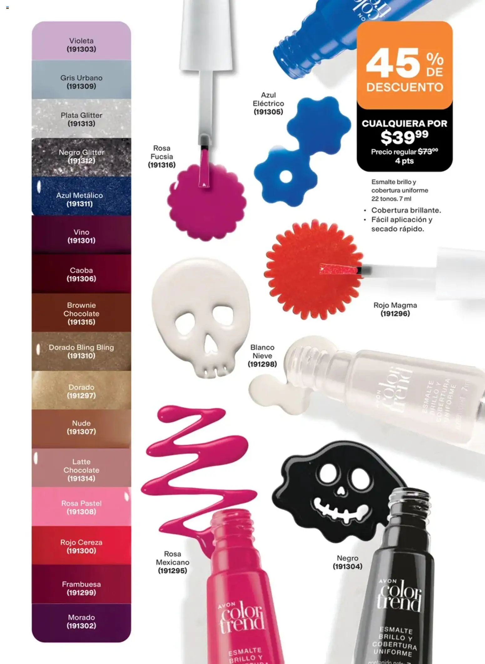 Nuevas ofertas de AVON válidas en toda la República Mexicana desde el 02/10/2026. ¡Encuentra las mejores ofertas en AVON campaña 15 2026! | Página: 161 | Productos: Brillo, Glitter, Pastel, Chocolate