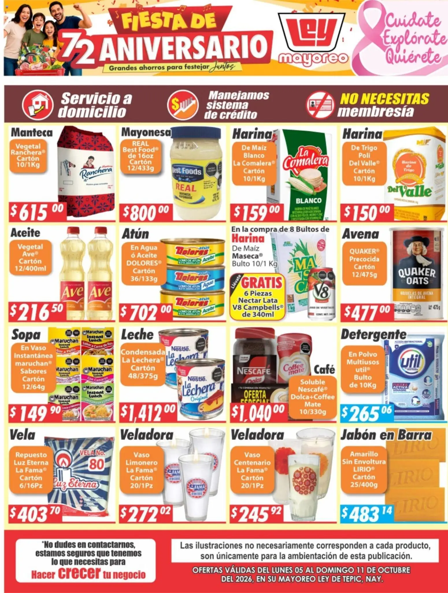 Nuevas ofertas de Casa Ley válidas en toda la República Mexicana desde el 05/10/2026. ¡Encuentra las mejores ofertas en Casa Ley folleto Tepic! | Página: 6
