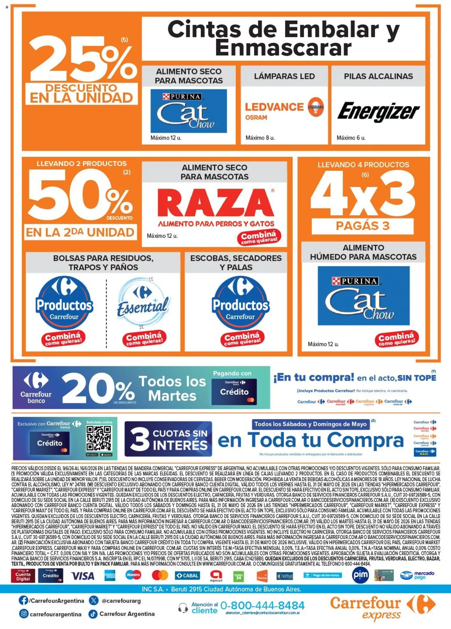 Carrefour - Carrefour Express │ válido desde el 09.06.2026 | Página: 7 | Productos: Teléfono, Sobre, Pilas