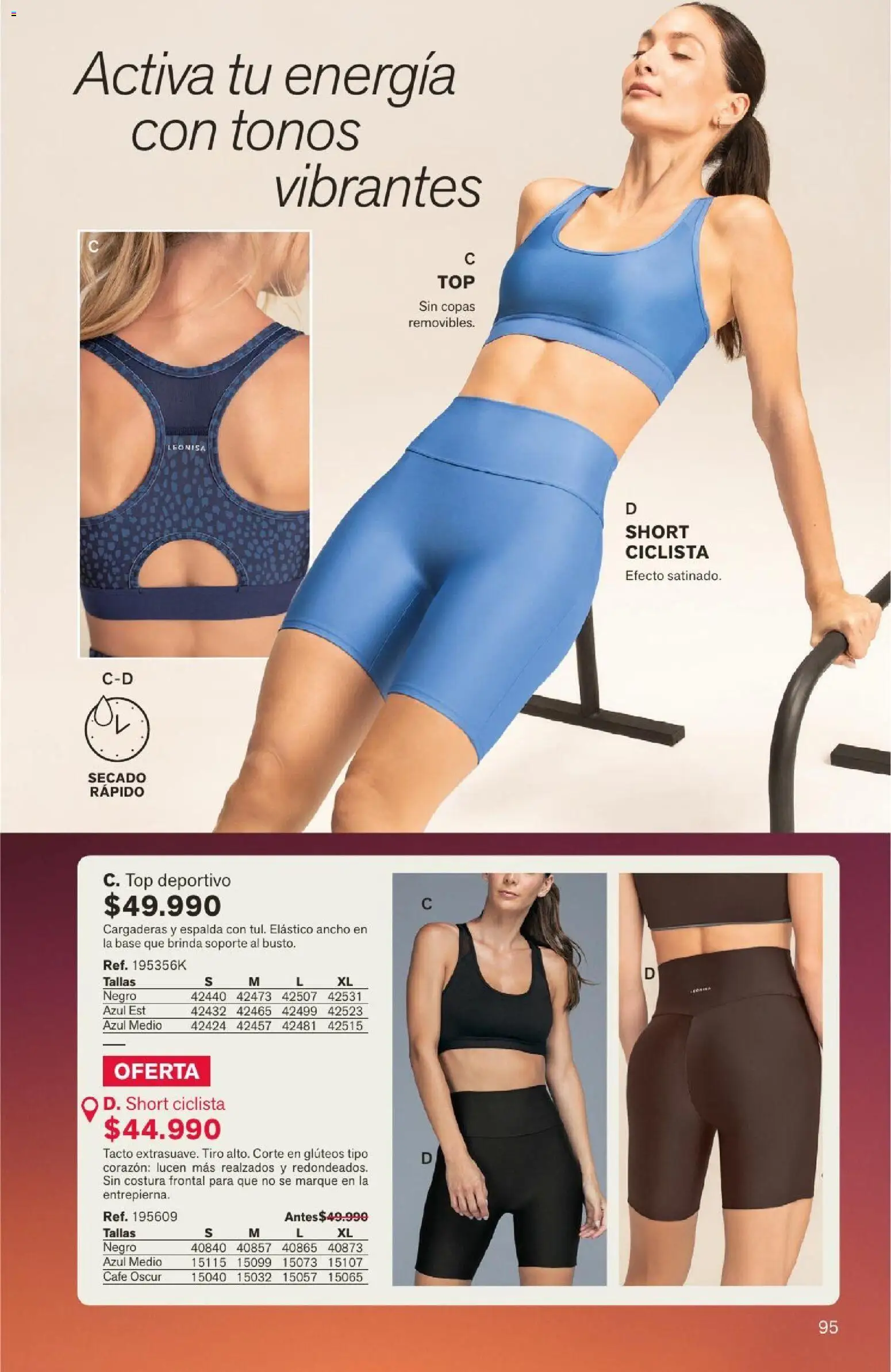 Leonisa revista - valida desde el 04/08/2026 | Página: 95 | Productos: Short, Top, Café
