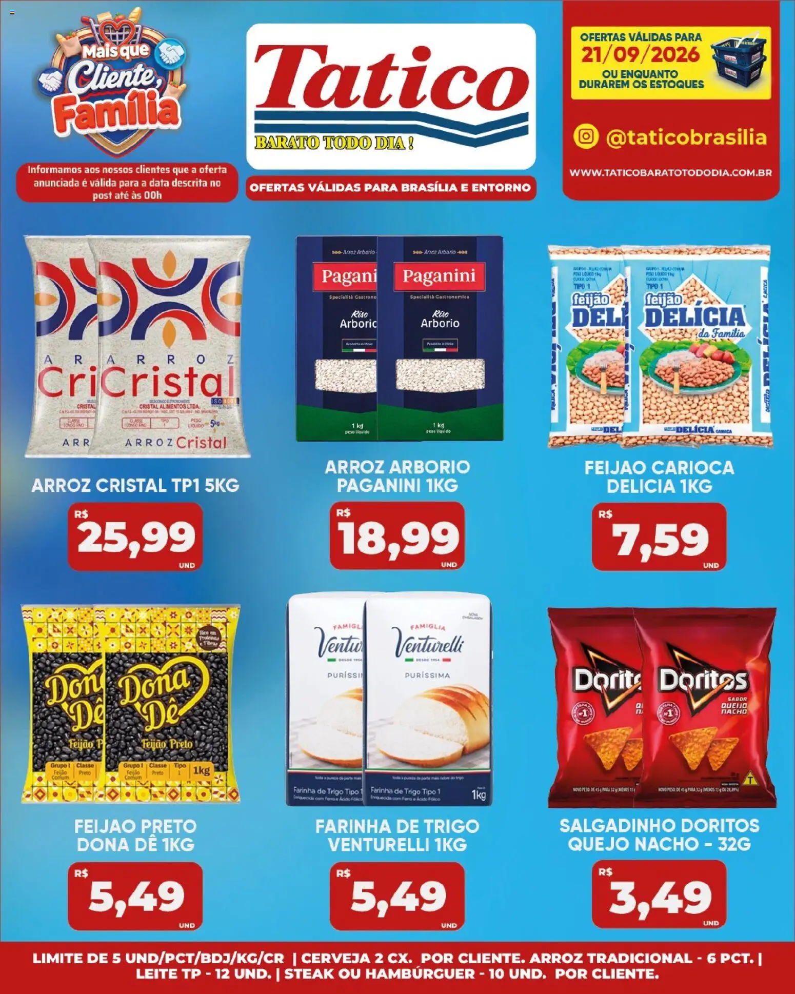 Tatico Folheto - válido de 21/09/2026 | Página: 15 | Produtos: Feijão, Steak, Cerveja, Arroz