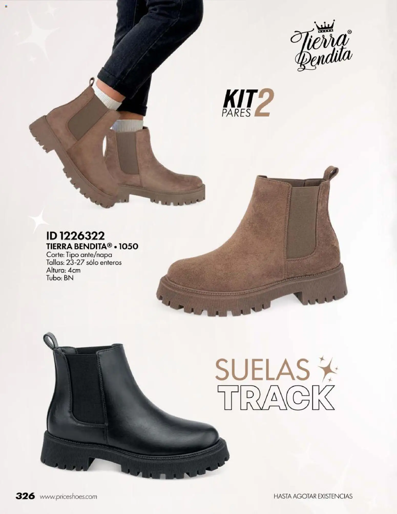Nuevas ofertas de Price Shoes válidas en toda la República Mexicana desde el 18/07/2026. ¡Encuentra las mejores ofertas en Price Shoes catálogo Botas! | Página: 326