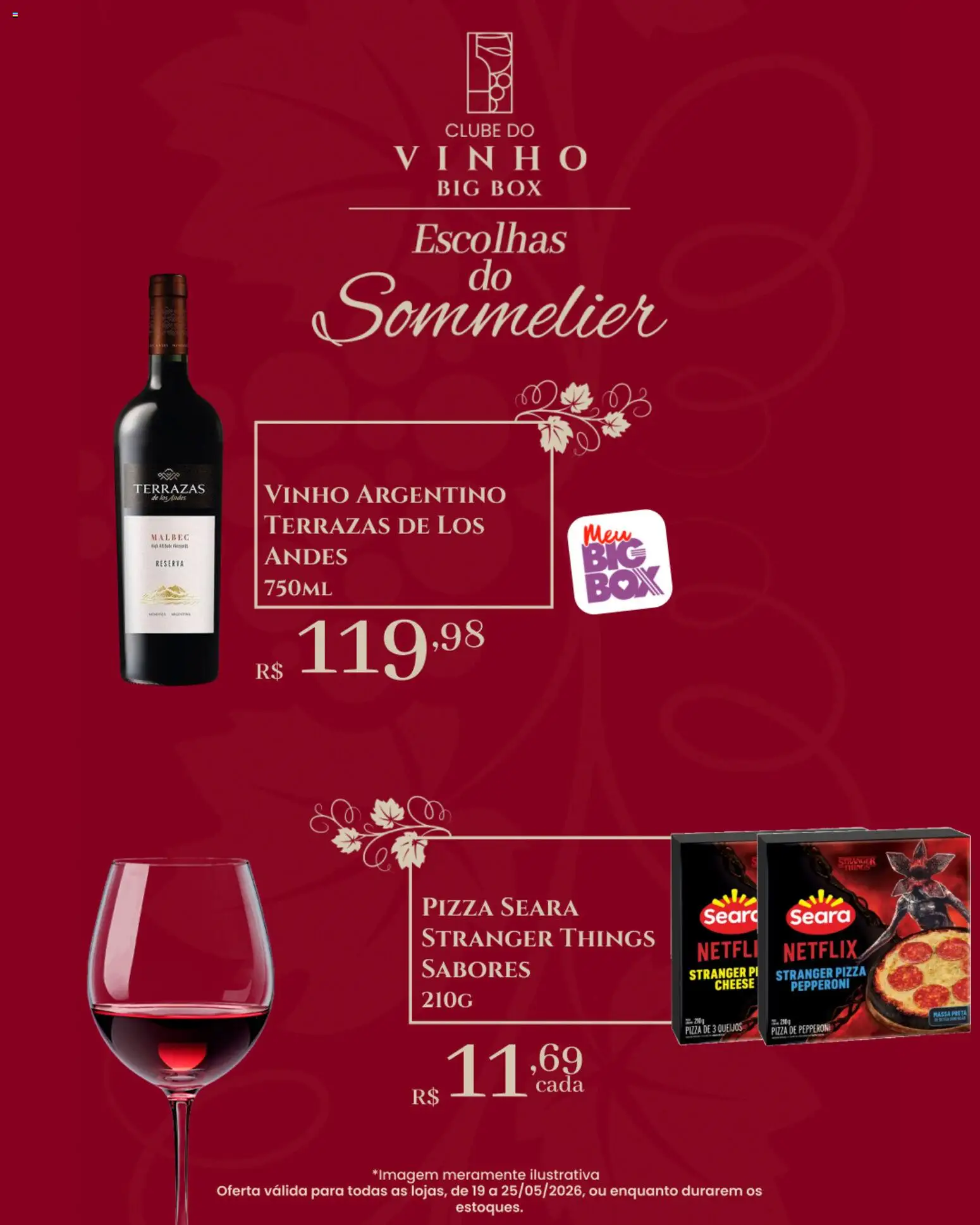 Big Box Folheto - válido de 19.05.2026 | Página: 3 | Produtos: Pizza, Vinho
