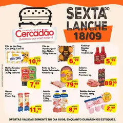 Cercadão ofertas sexta do lanche - Pré-Visualização do folheto da loja Cercadão, válido de 18/09/2026 | Página: 1