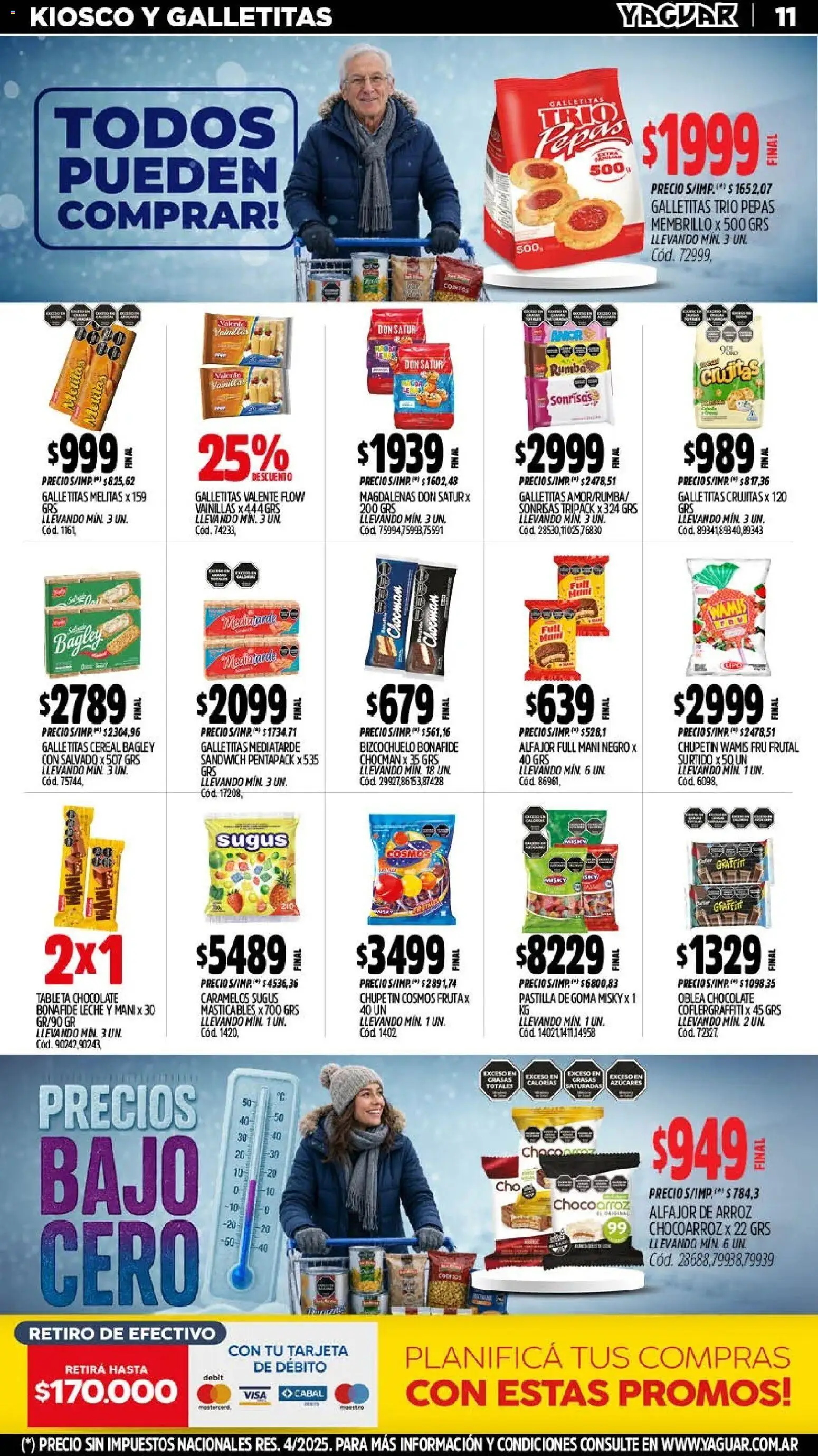 Yaguar - Oferta Semanal Trelew │ válido desde el 20/07/2026 | Página: 12 | Productos: Tableta, Galletitas, Leche, Chocolate