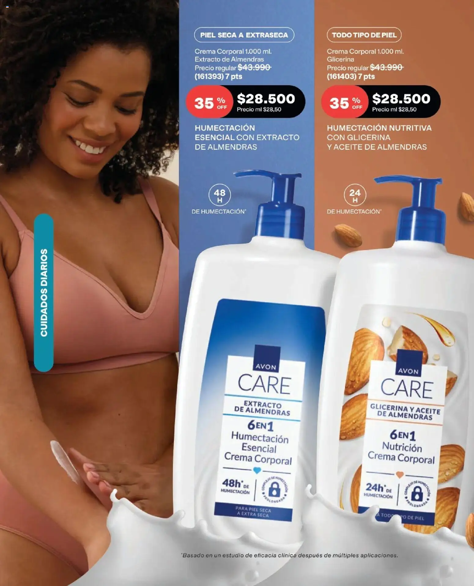 Avon revista - valida desde el 15/07/2026 | Página: 143 | Productos: Almendras, Crema, Aceite