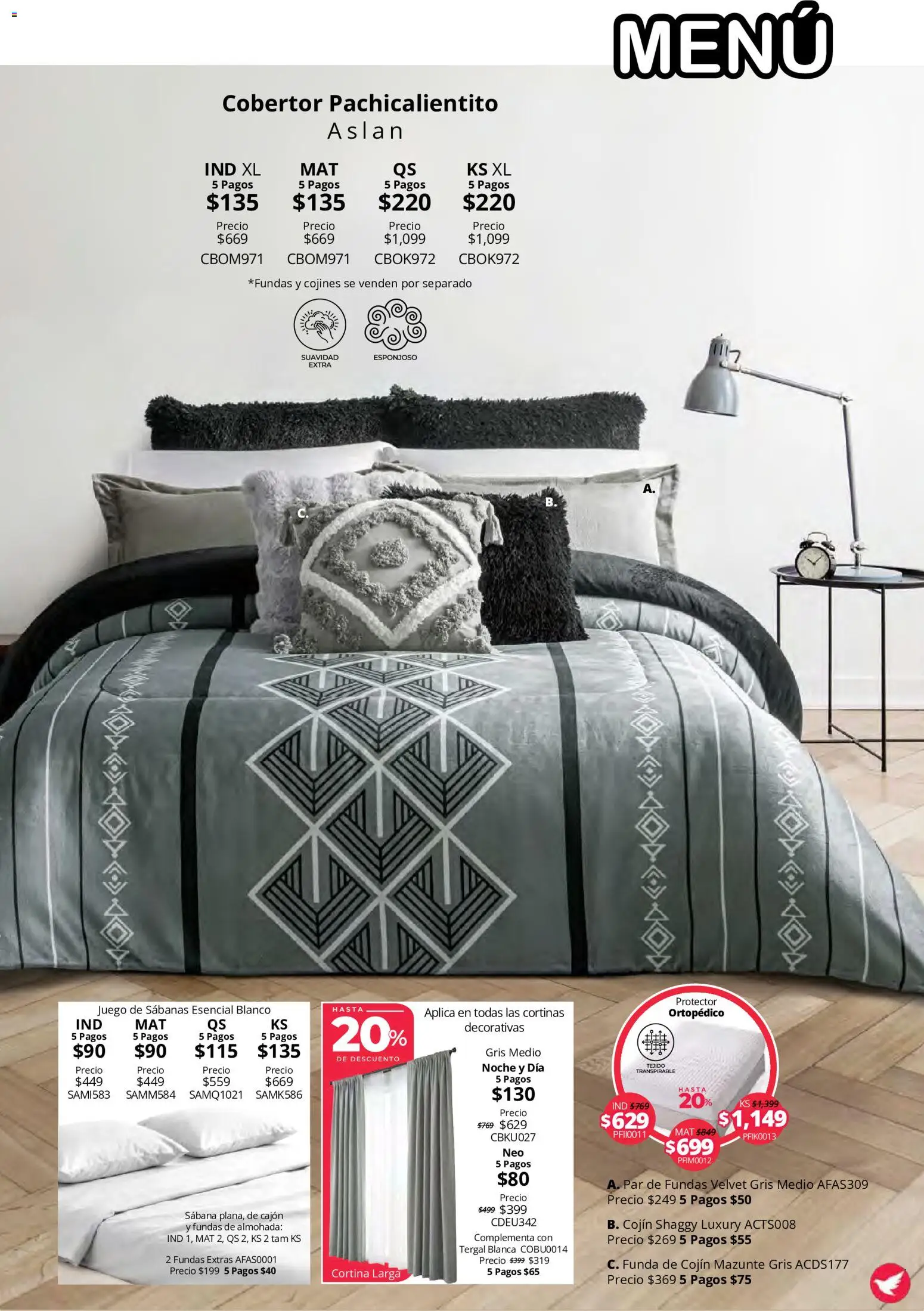 Nuevas ofertas de Colchas Concord válidas en toda la República Mexicana desde el 15/10/2026. ¡Encuentra las mejores ofertas en Colchas Concord catálogo Colección Cobertor Calor de Hogar! | Página: 35